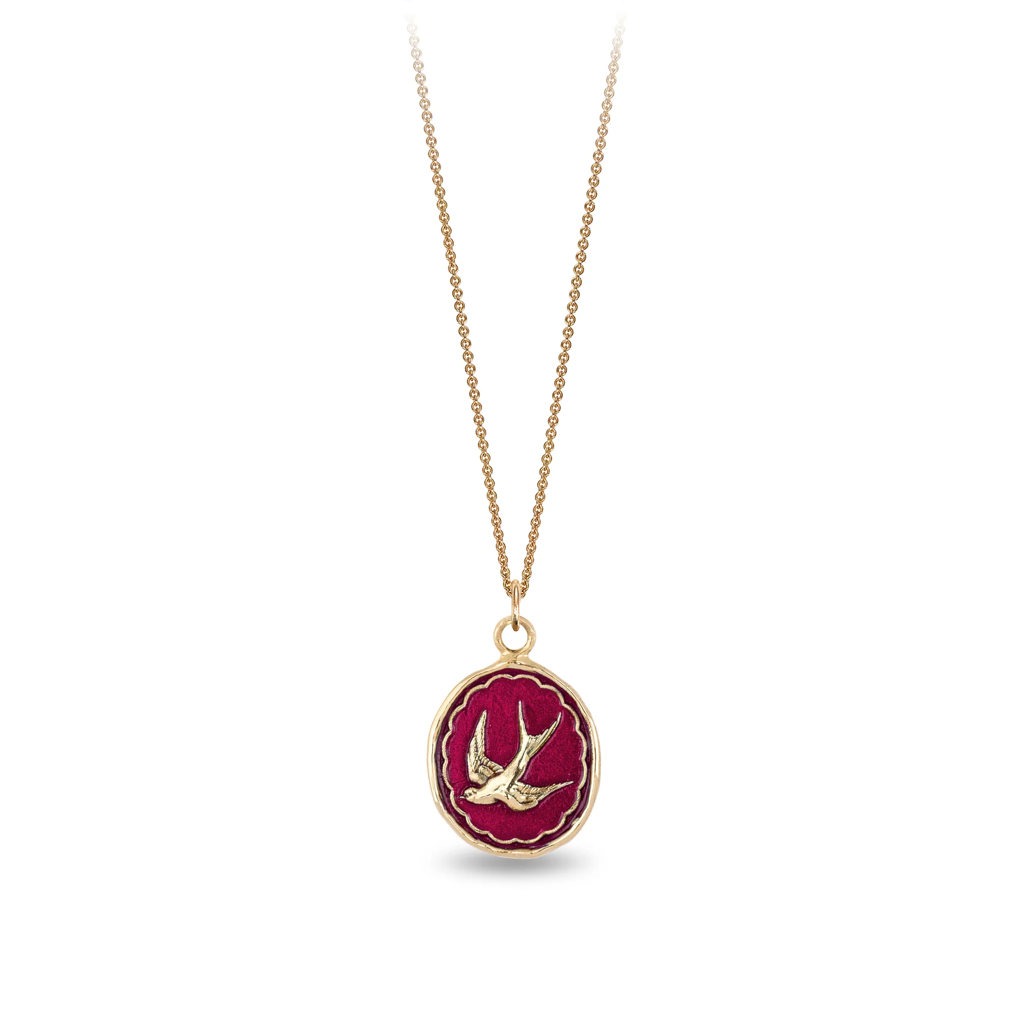 Free Spirited 14K Gold Talisman Necklace - True Colors Collection | Elegant Spiritual Jewelry for Everyday Wear & Special Occasions