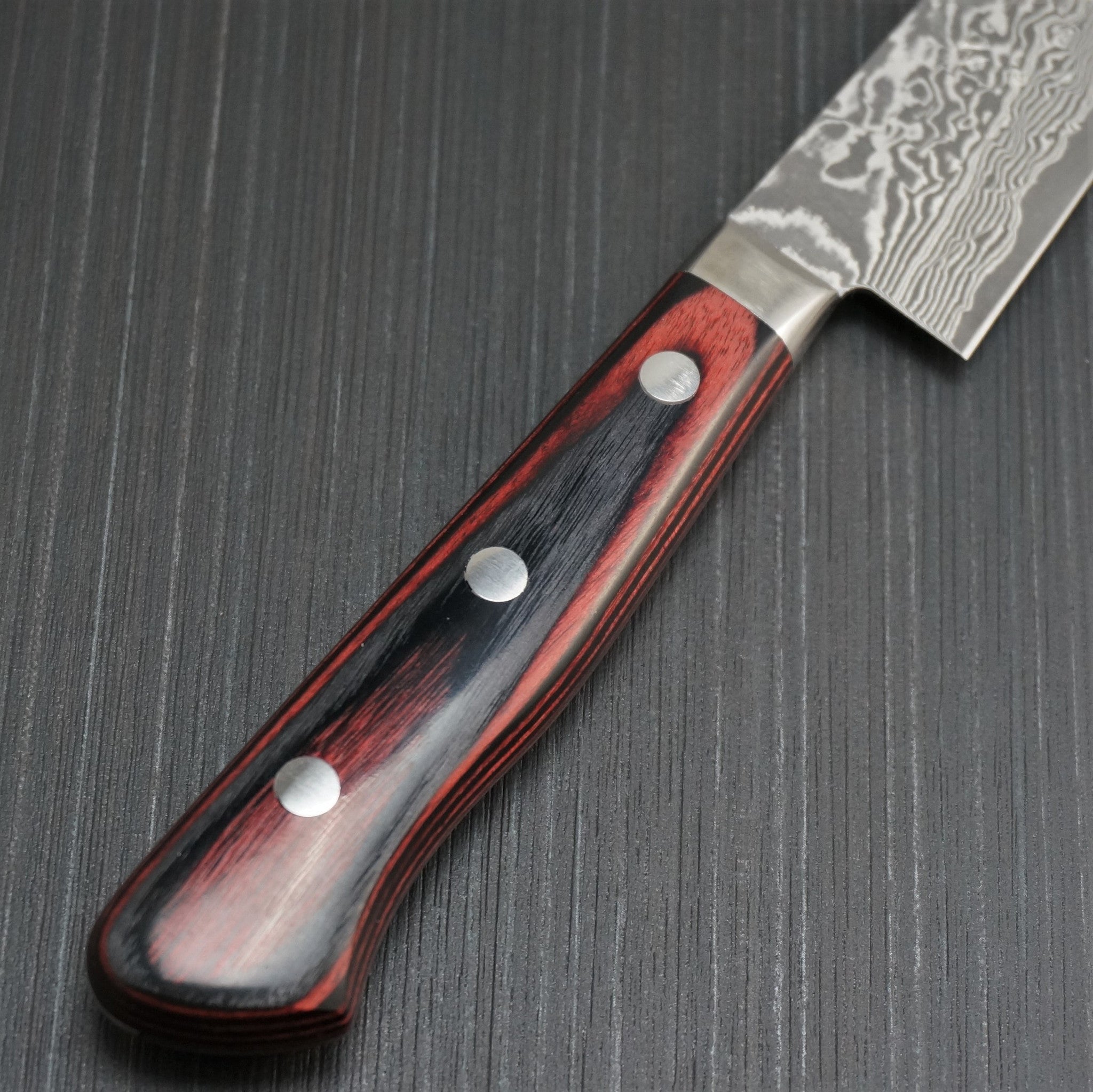 Premium Japanese Yoshimi Kato VG10 Nickel Damascus Petty Knife 120mm - Professional Chef Knife for Slicing, Peeling & Precision Cutting - Perfect for Home Kitchen & Sushi Preparation