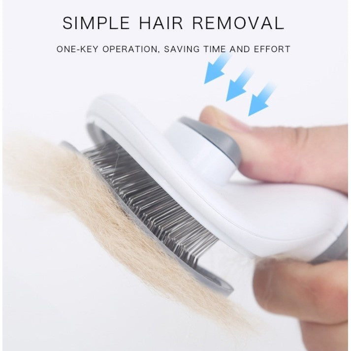Pet Grooming Comb for Cats & Dogs - Easy Fur Removal Brush for Shedding Control - Perfect for Home Pet Care & Professional Grooming