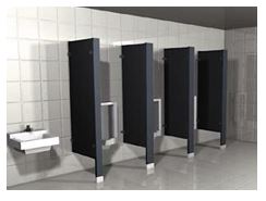 Hadrian Stainless Steel Urinal Screen - Commercial Restroom Deodorizer & Splash Guard for Men's Bathrooms - Ideal for Bars, Restaurants, and Office Buildings