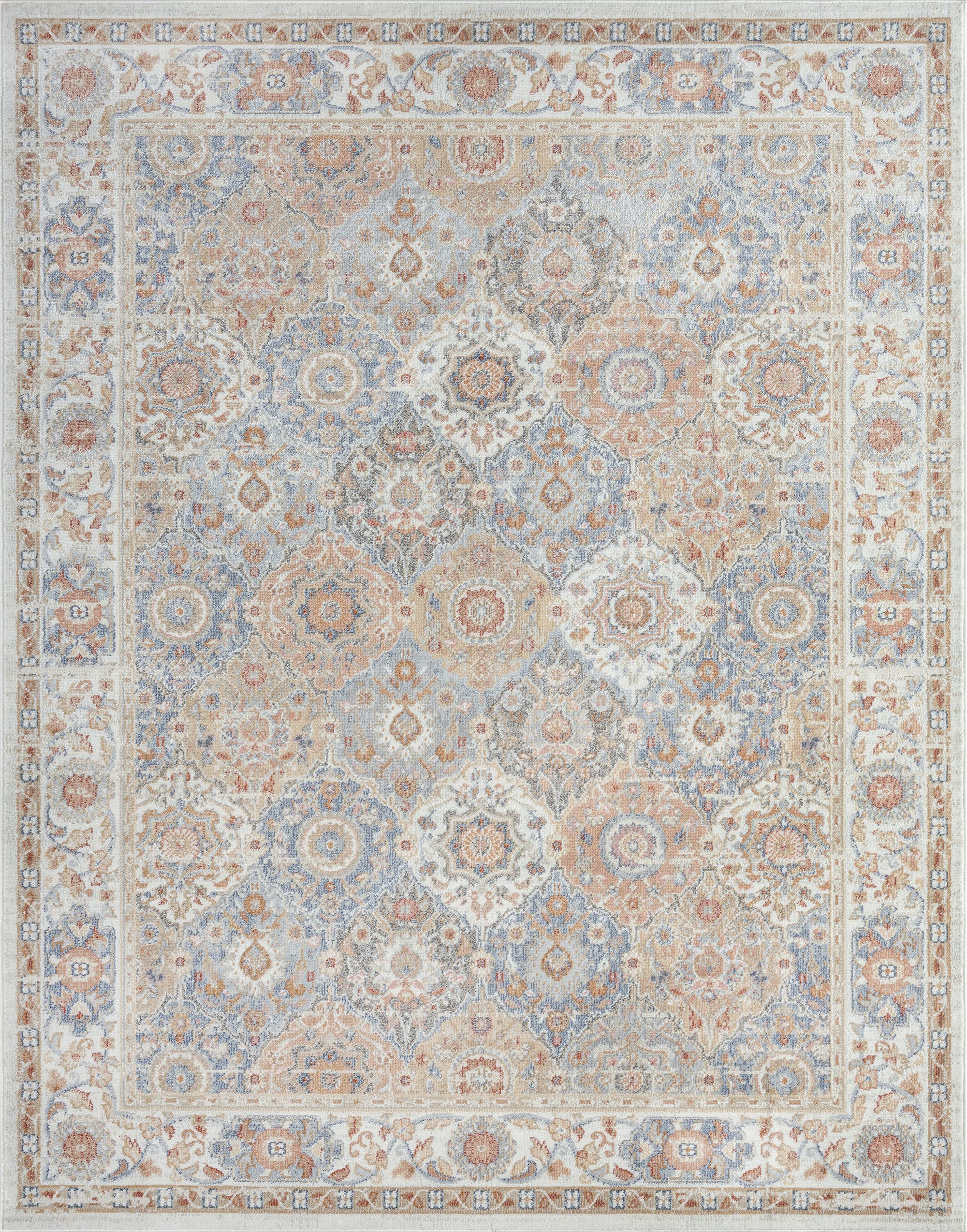 Alena Cream 5x7 Area Rug - Soft Traditional Oriental Indoor Carpet for Living Room, Bedroom, Dining Room & Entryway - Perfect for Home Decor, Family Gatherings & Cozy Spaces