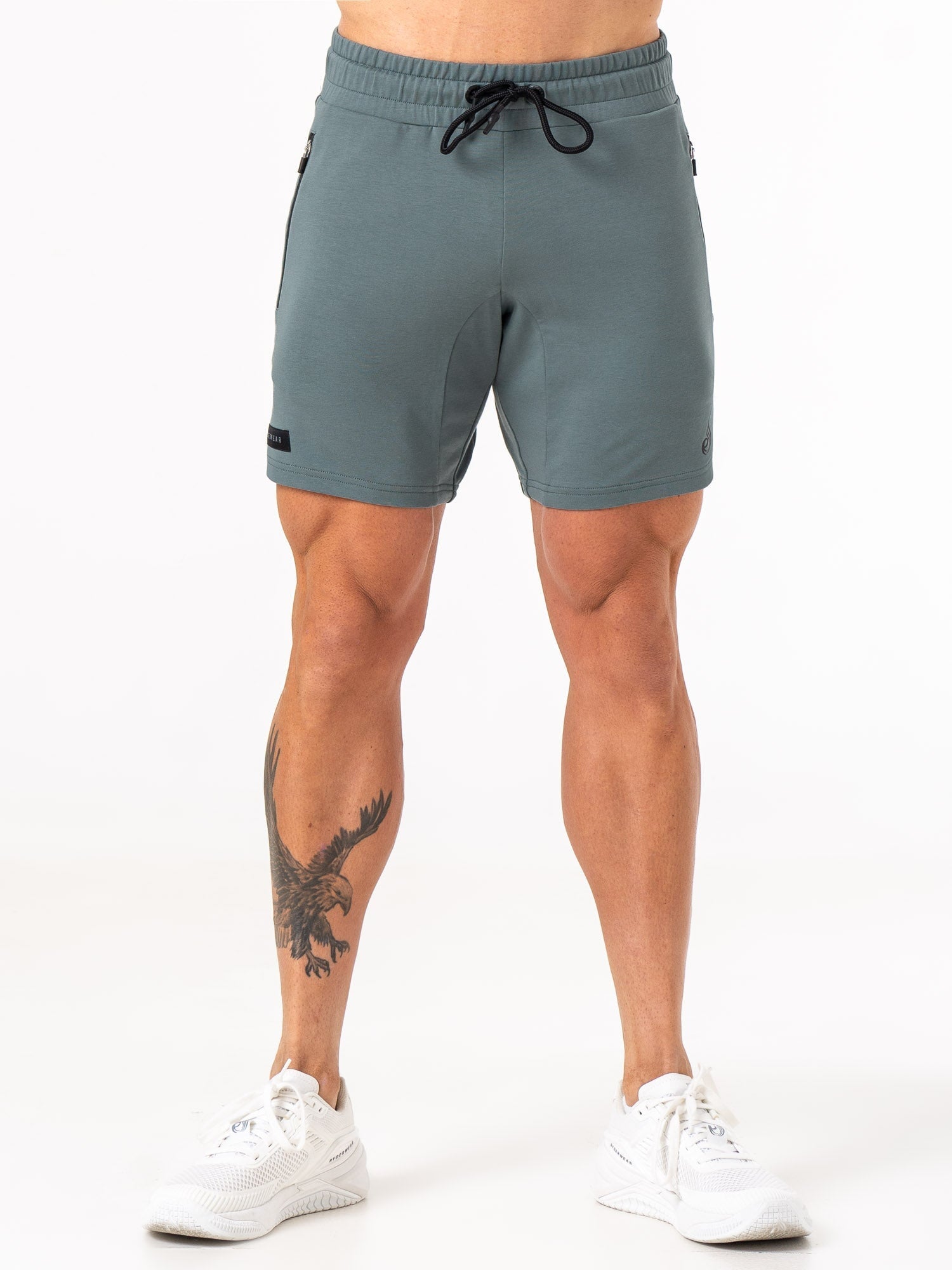 Men's Endurance Track Shorts - Lightweight Running & Training Shorts in Fern Green for Gym, Jogging & Outdoor Sports