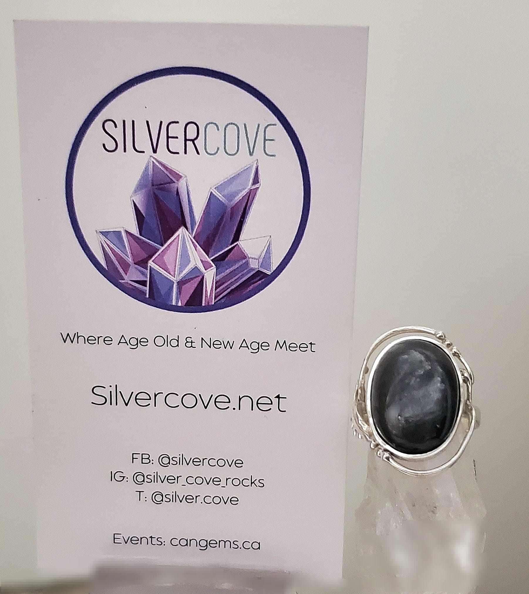 925 Sterling Silver Canadian Sapphire Ring - Size 7.5 | Elegant Engagement, Wedding & Anniversary Jewelry Gift for Women