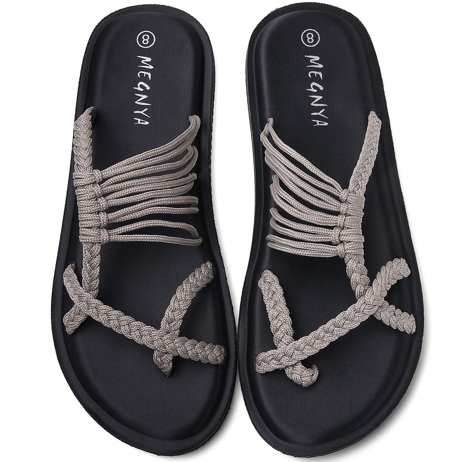 MEGNYA Women's Yoga Mat Flip Flops - Comfortable Foam Walking Sandals, Lightweight Flexible Slippers for Beach, Pool, Travel & Outdoor Activities | Perfect for Yoga, Vacation, and Relaxation by the Water