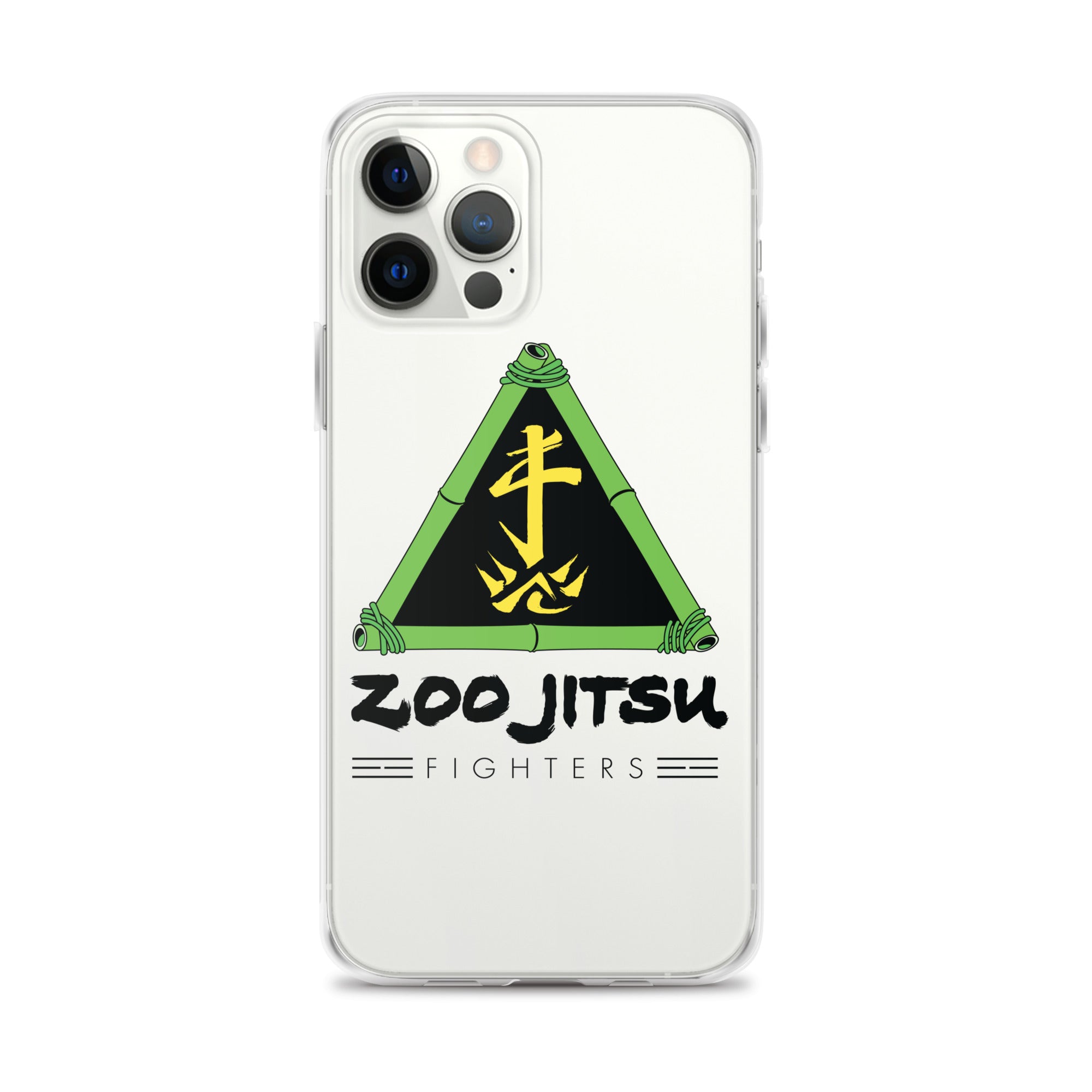 Zoo Jitsu Fighters Logo Clear Protective Case for iPhone 14/13/12/11 Pro Max XR XS - Slim Shockproof Phone Cover with Premium HD Print - Perfect for Martial Arts Fans & Anime Lovers