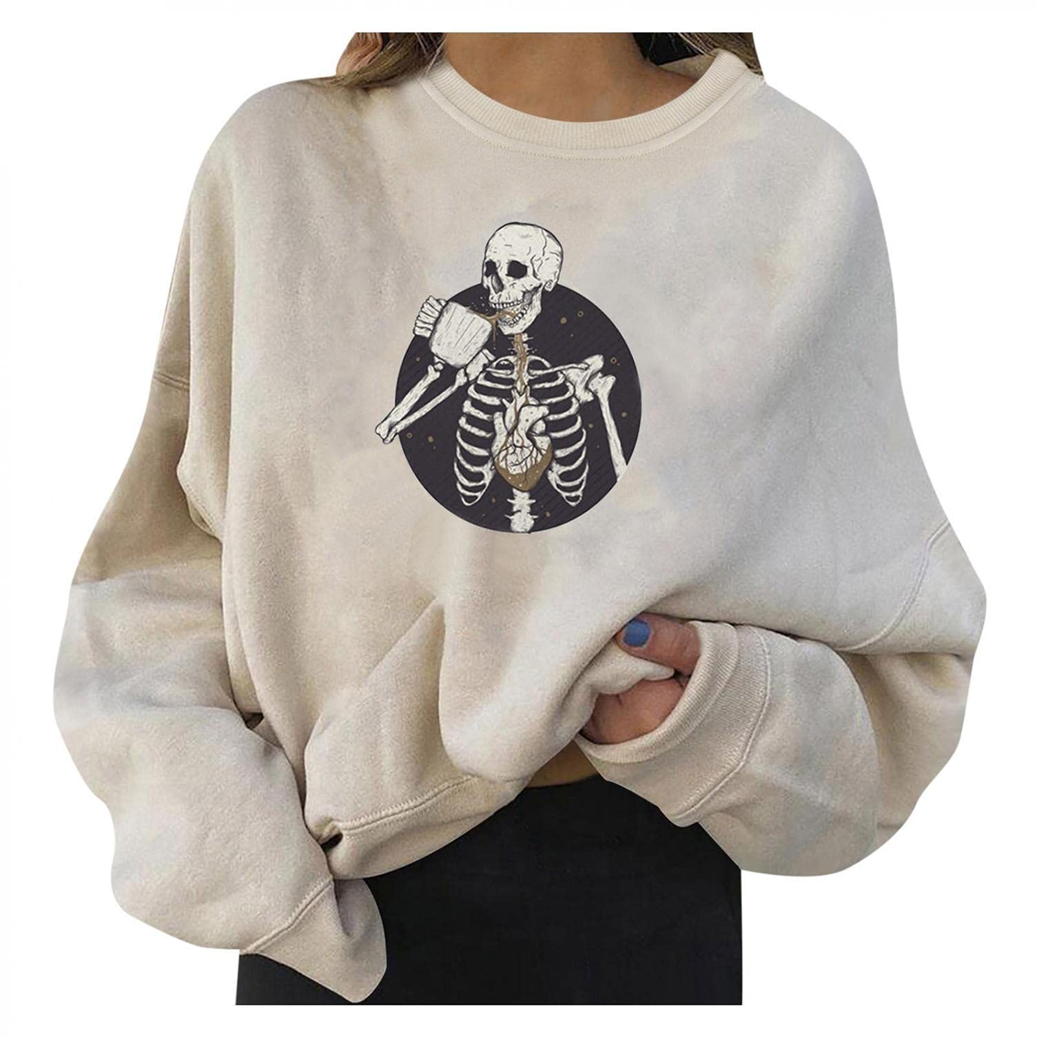 Vintage Graphic Print Women's Zip Up Hoodie - Oversized Long Sleeve Sweatshirt for Casual Wear, Street Style & Loungewear