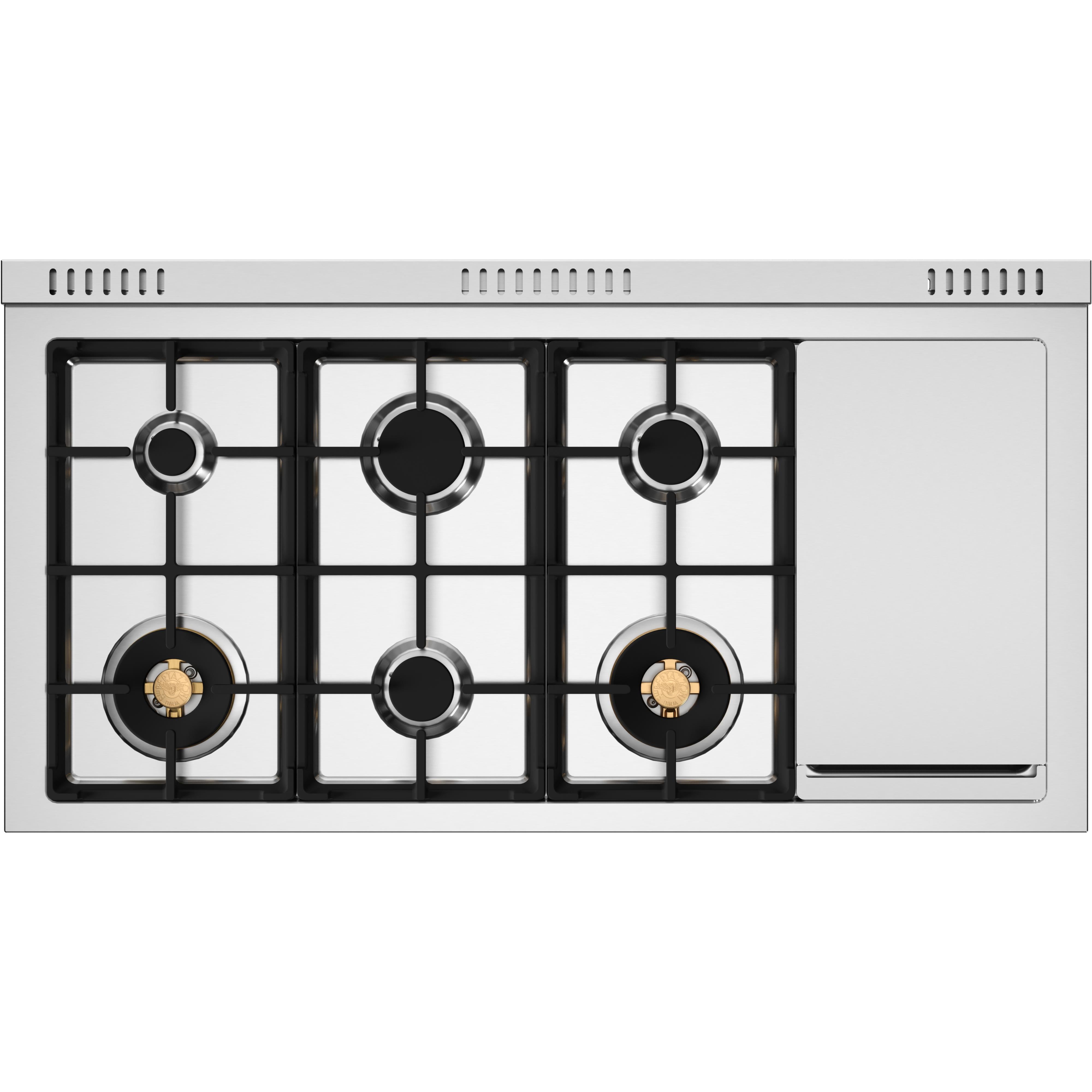 Bertazzoni HER486BTFEPAVT 48-Inch Freestanding Dual Fuel Range - Professional Gas Stove & Electric Oven for Gourmet Cooking in Modern Kitchens