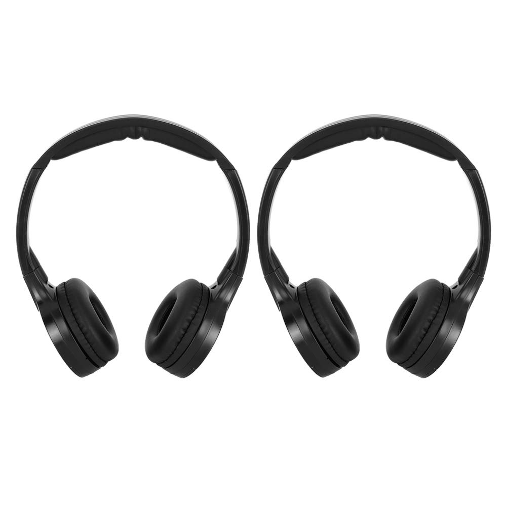 Espace 4 Wireless Infrared Stereo Headphones - 2 Channel Car Headrest DVD Player for Caravans & Uconnect Phones - Compatible with Wireless U Connect Infrared Headsets - Perfect for Road Trips, Family Travel & In-Van Entertainment