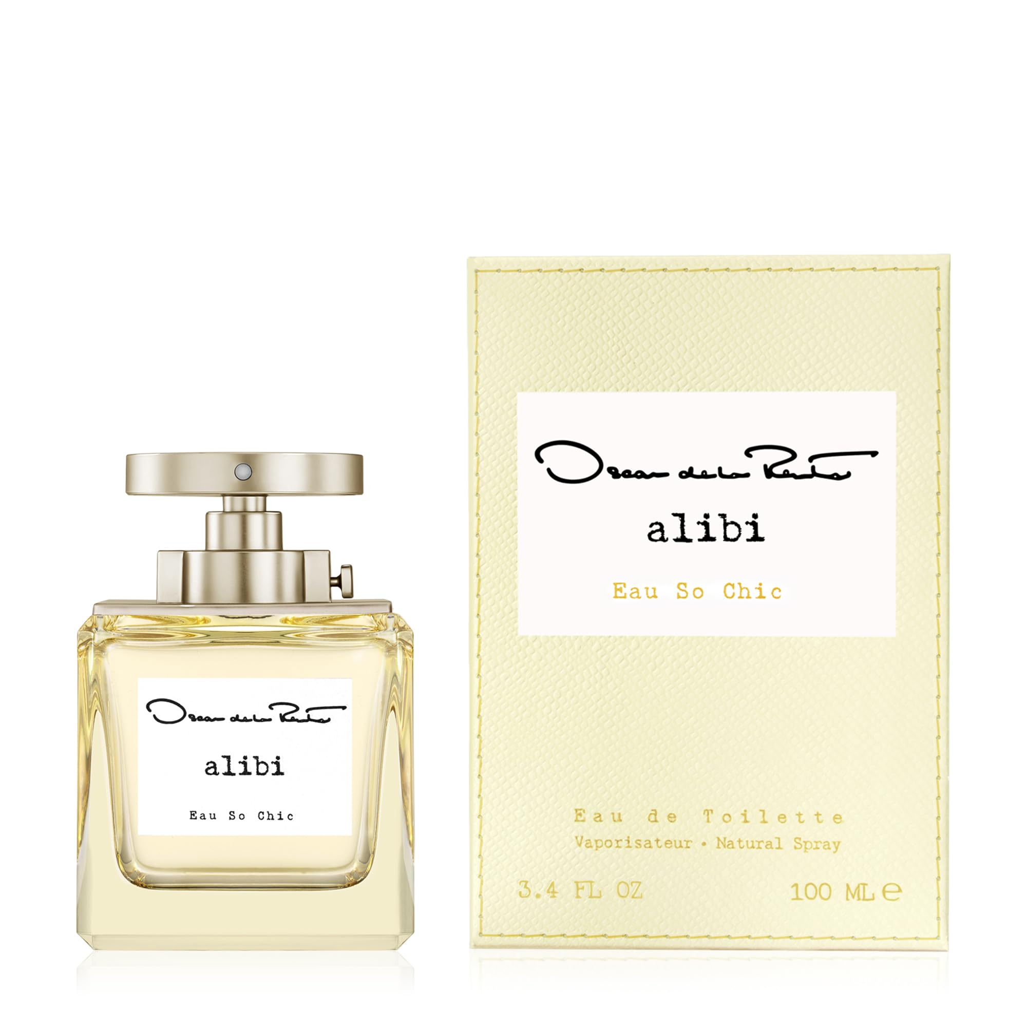 Oscar de la Renta Alibi Eau So Chic Eau de Toilette Perfume Spray for Women, 3.4 Fl Oz - Floral Fruity Fragrance for Daytime & Evening Wear, Romantic Dates & Special Occasions