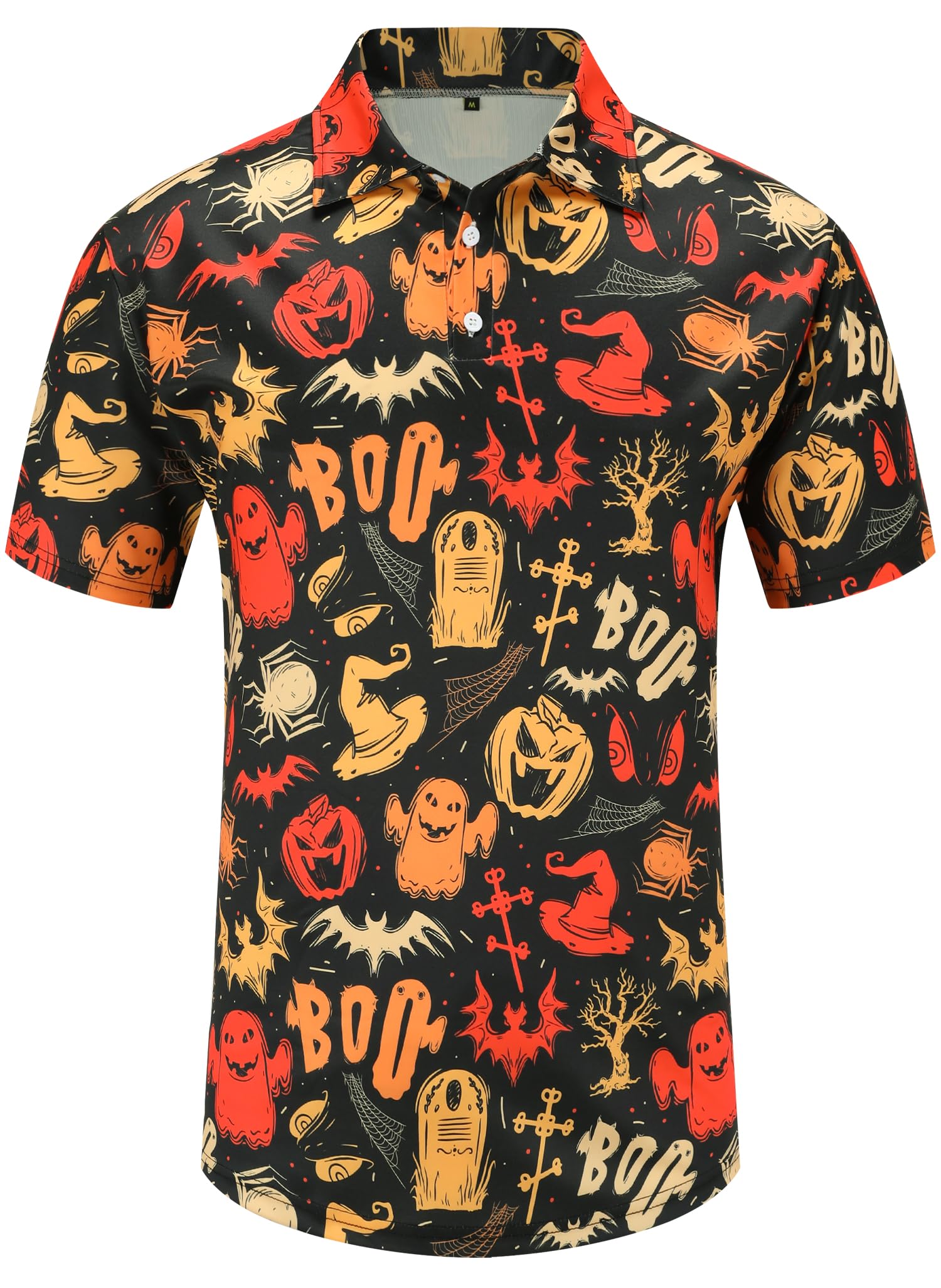 Funny Golf Shirts for Men - Moisture Wicking Dry Fit Short Sleeve Polo Shirts with Cool Prints | Perfect for Golf Courses, Casual Wear & Outdoor Activities