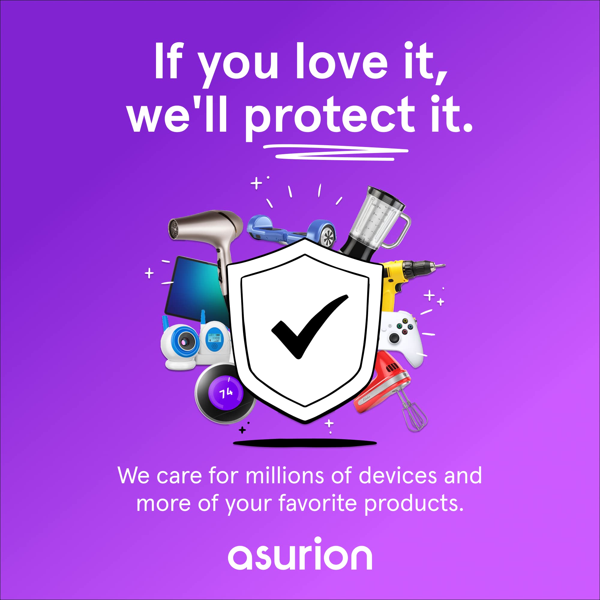 ASURION 2-Year Ride-On Toy Protection Plan - Covers $70-$79.99 | Accident & Damage Protection for Kids' Electric Cars, Scooters & Ride-On Vehicles | Perfect for Birthday Gifts & Outdoor Play