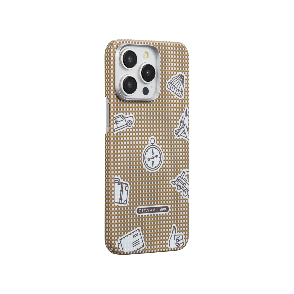 PITAKA x AWA MagEZ Case 5 for iPhone 15 Pro & Pro Max - Slim Protective Magnetic Phone Cover with Wireless Charging | Perfect for Work, Travel & Everyday Use