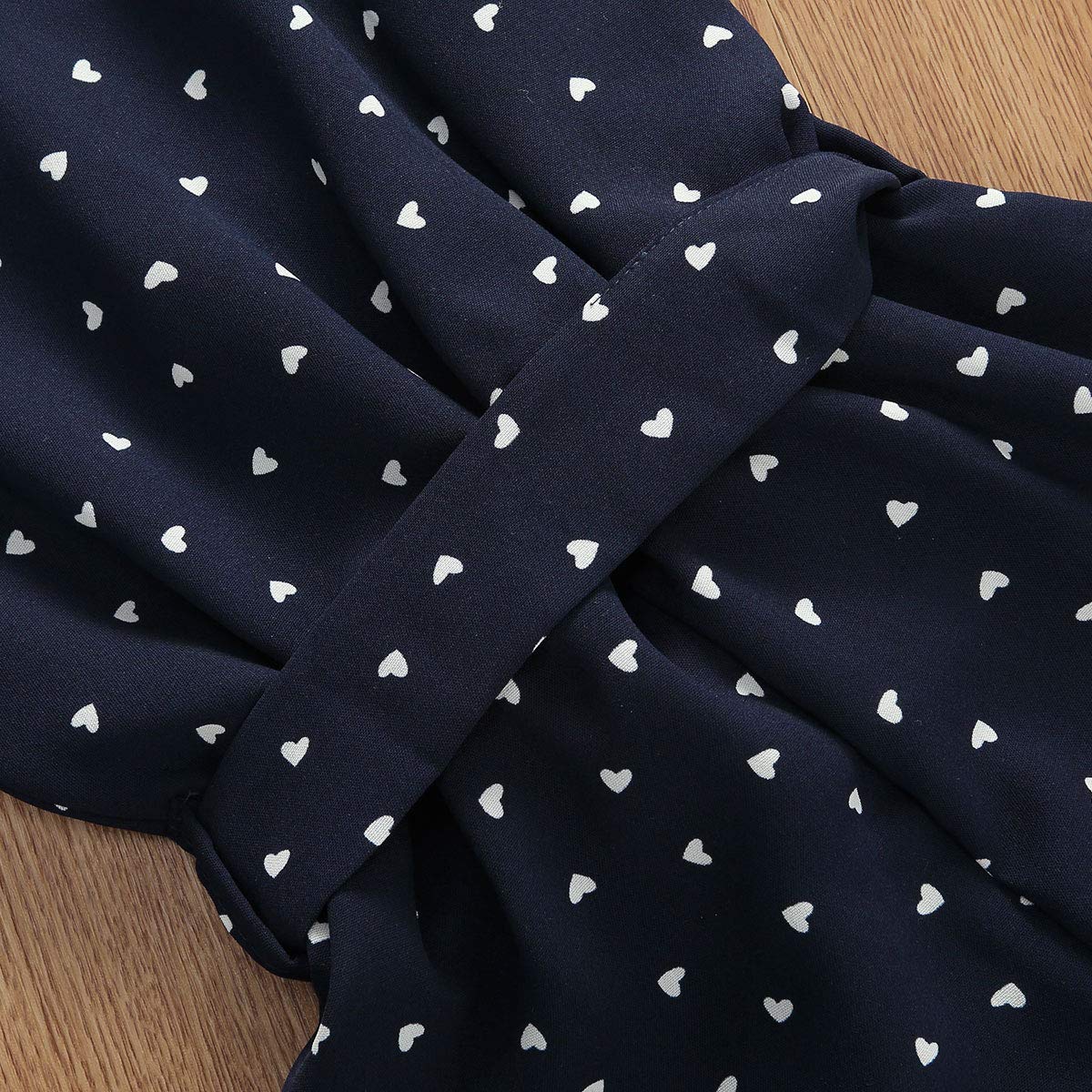 Adorable Toddler Baby Girl Heart Print Suspender Romper Jumpsuit - Cute Summer Outfit for Holidays & Playdates | Perfect for Birthday Parties, Beach Trips & Family Photos