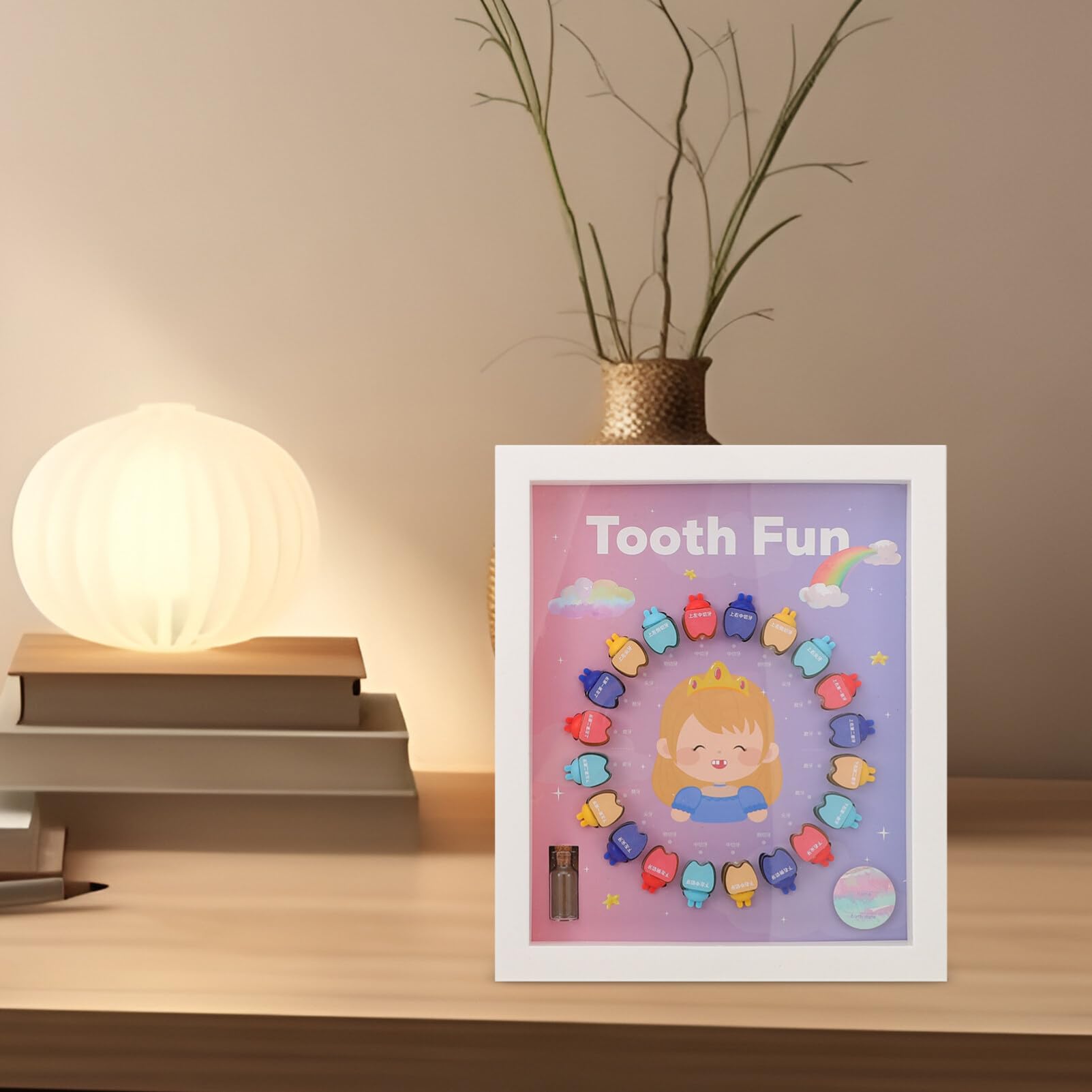 JOINPAYA Baby First Tooth Keepsake Box - Elegant Jewelry Trinket Box for Baby Teeth Storage | Perfect Baby Shower Gift & Milestone Memory Keeper for Newborns & Toddlers