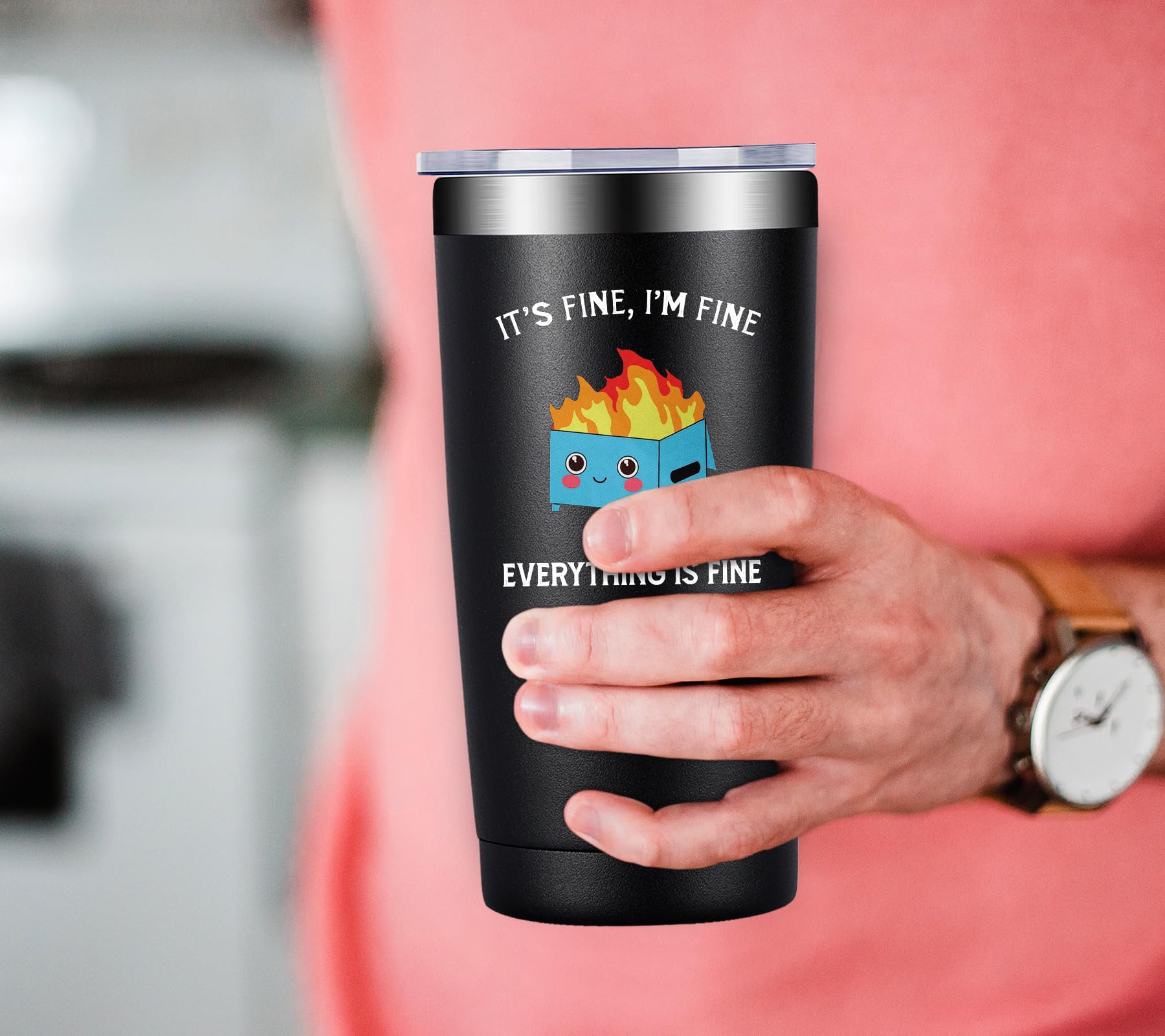 Fufandi 20oz Inspirational Tumbler - Motivational Gifts for Men & Women, Thank You Present for Coworkers, Boss or Teacher - Perfect Christmas, Birthday & Appreciation Gift - Great for Office, Home & Travel Use