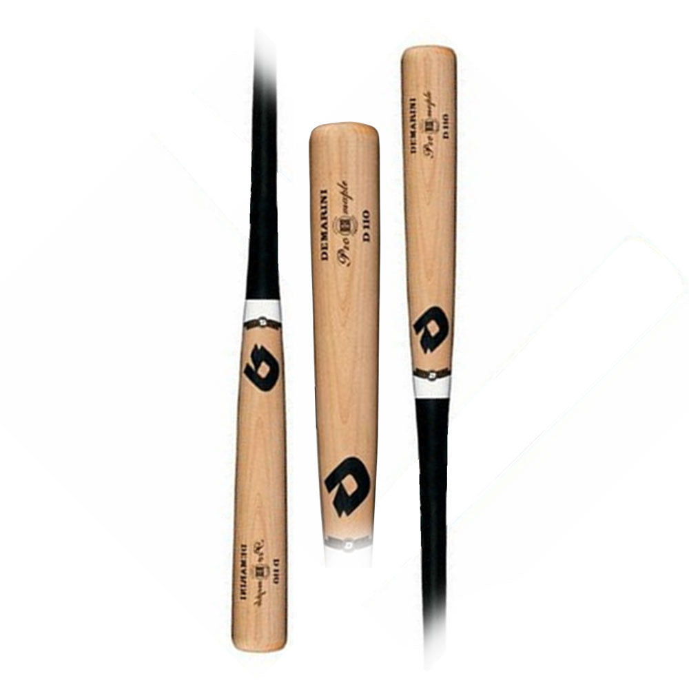 DeMarini D110 Black Pro Maple Composite Wood BBCOR Baseball Bat - High Performance for Competitive Play & Training