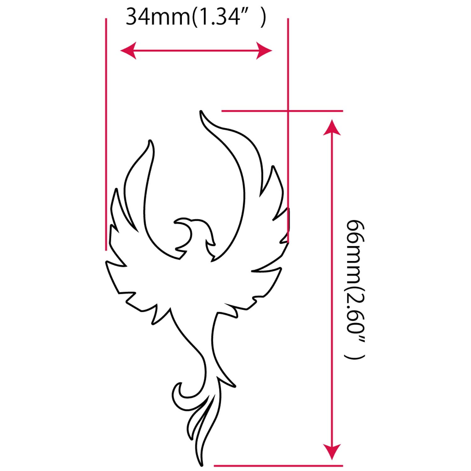 Phoenix Bird Guitar Headstock Inlay Sticker - White Pearl for Custom Decoration