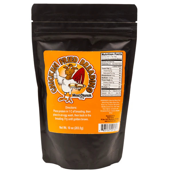 Meat Church Chicken Fried Breading - Crispy Southern Style Seasoned Coating for Fried Chicken, Fish & More - Perfect for Home Cooking, BBQ & Family Dinners