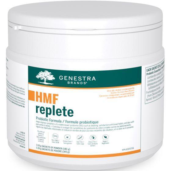 Genestra HMF Replete Probiotic Supplement - 7x20g Sachets for Gut Health & Digestion Support - Ideal for Travel, Daily Wellness & Immune System Boost