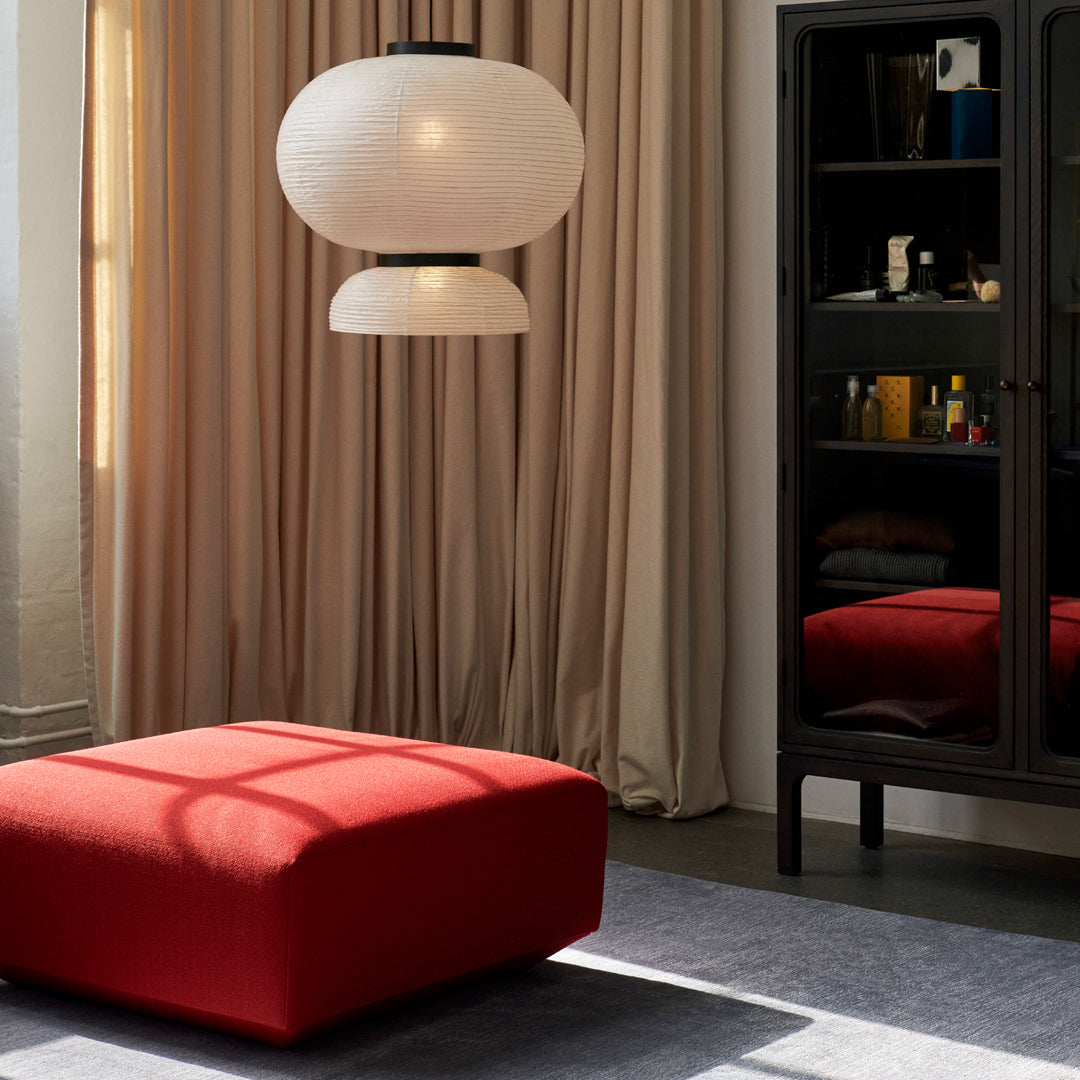 Formakami JH5 Pendant Light - Modern Paper Pendant Lamp for Dining Room, Living Room & Bedroom Lighting - Scandinavian Style Hanging Light Fixture