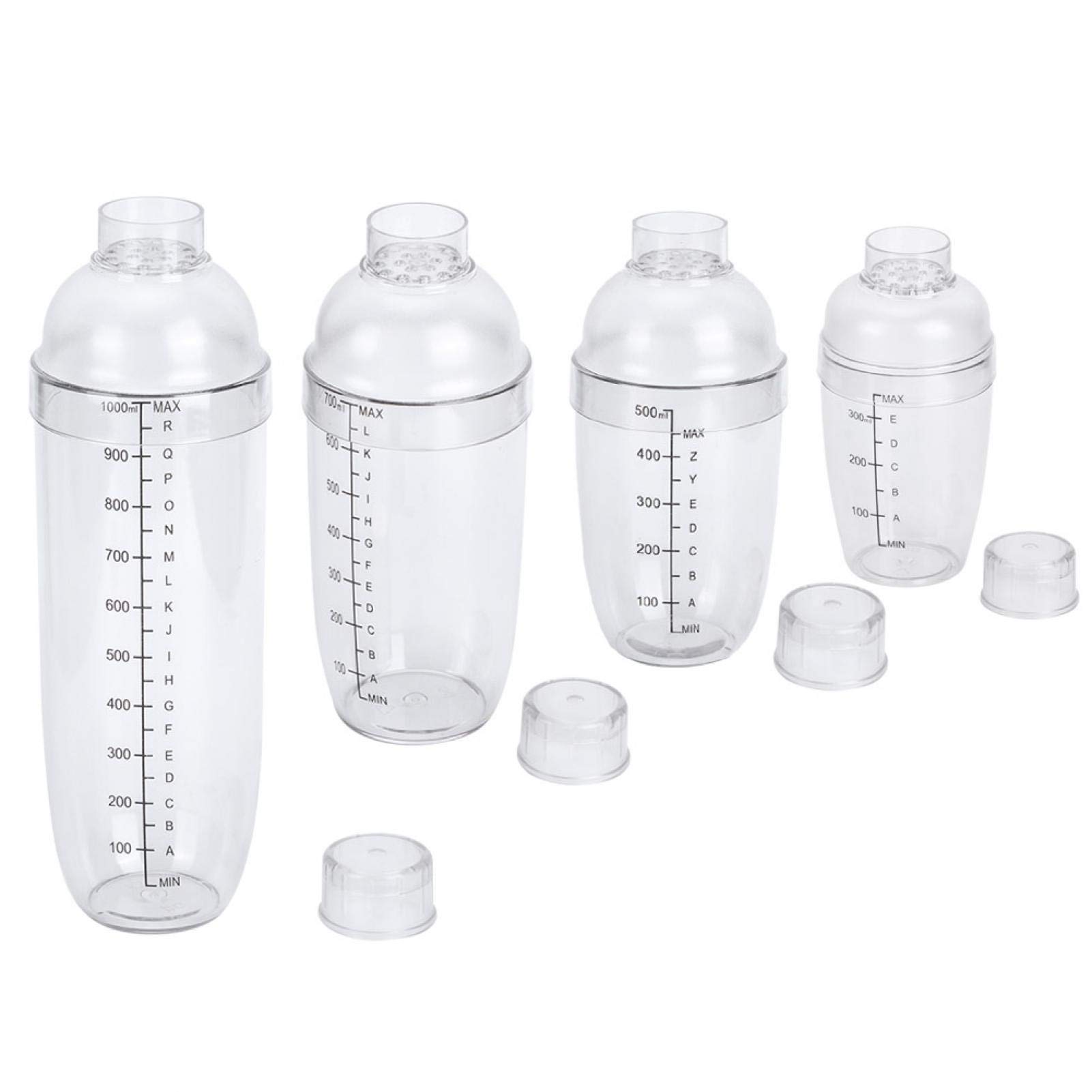 700ml Plastic Shaker Cup with Scale - Multi-Purpose Mixing Bottle for Protein Shakes, Cocktails, Juice & Wine - Perfect for Home, Gym & Travel
