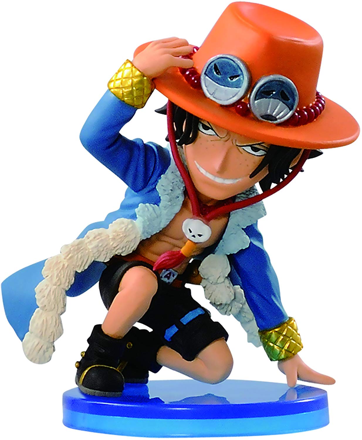 Banpresto One Piece Ace Mini World 2.5 Inch Collectible Action Figure - Anime Character Model for Display, Gift & Collection | Perfect for Anime Fans, Office Desk Decor & Manga Lovers