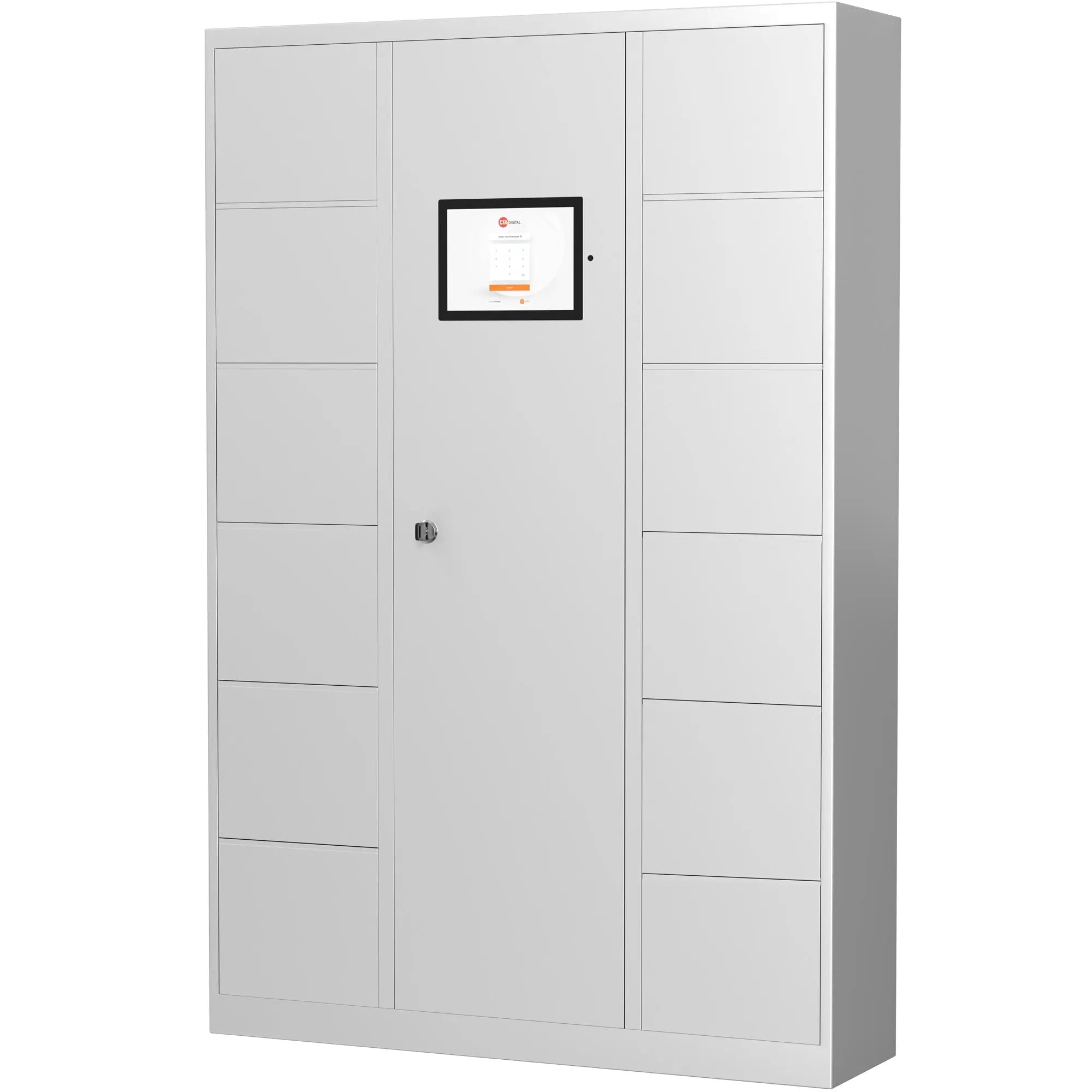 Smart Lock & Charge Locker System - 12 Door Secure Storage with Device Management | Ideal for Schools, Gyms & Offices