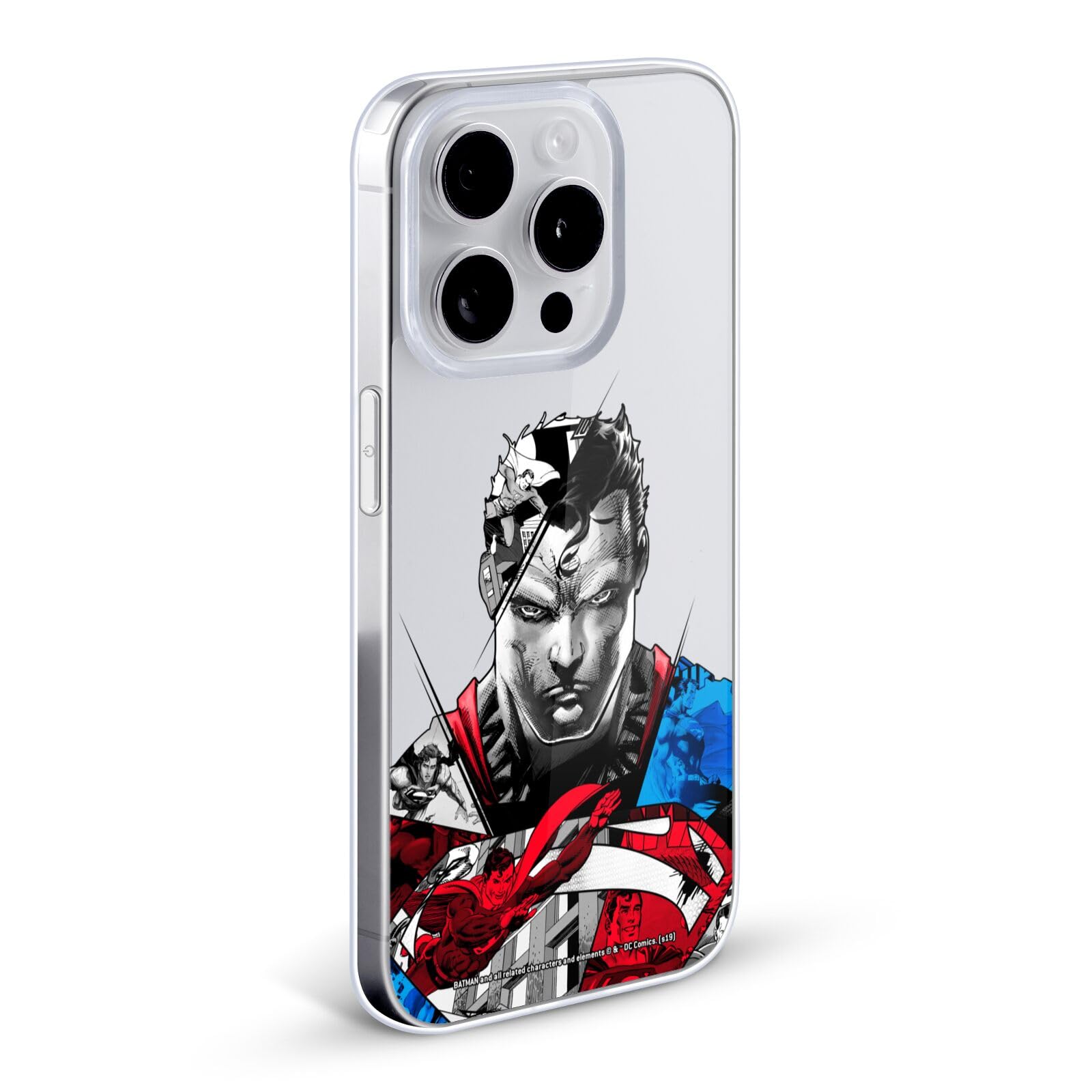Officially Licensed Superman DC Comics 80th Anniversary Soft Gel Case for iPhone X/Xs - Durable Protective Phone Cover with Collage Design - Perfect for Fans, Daily Use & Gift Giving