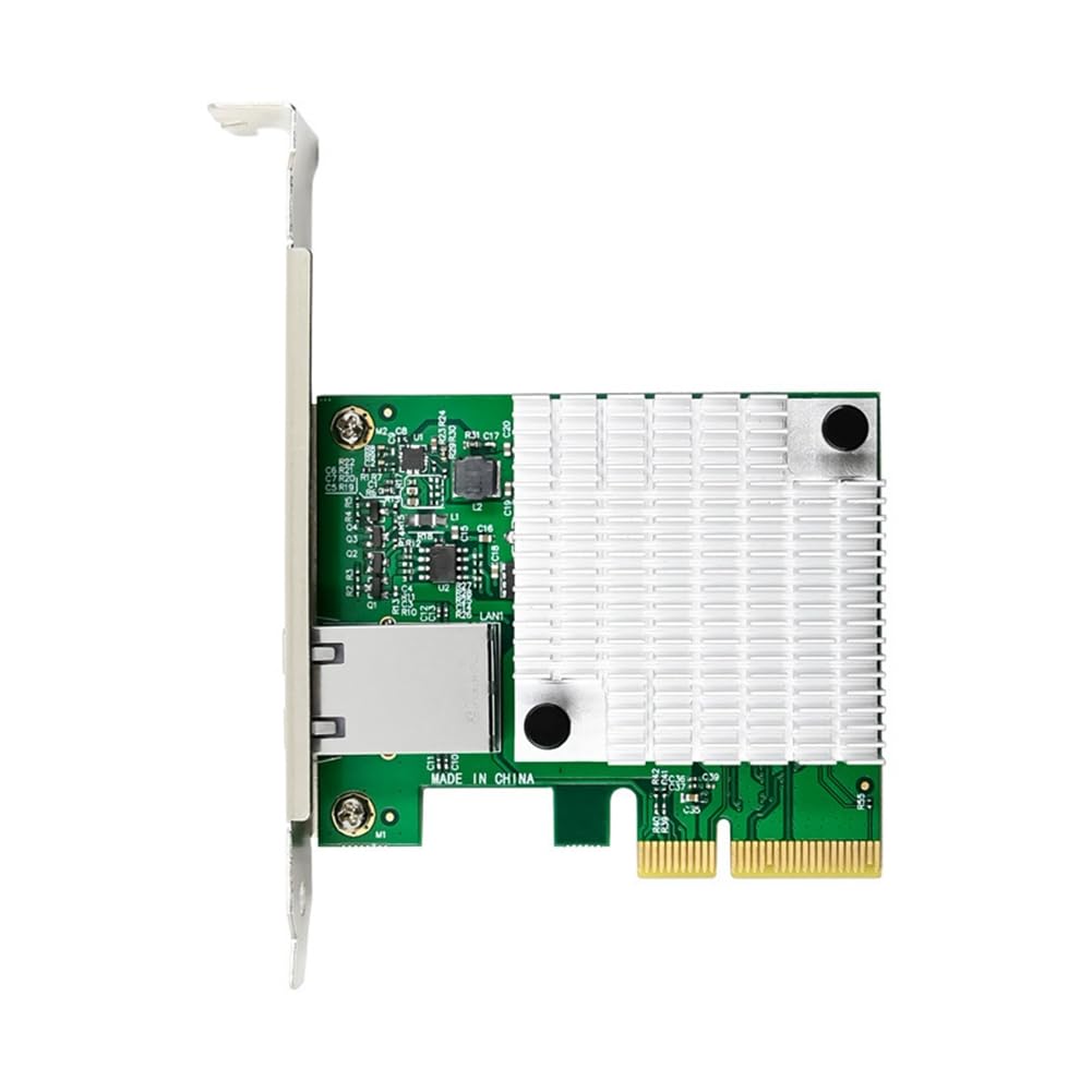 Hikgins ST7375 M-Gig AQC113C PCIe 4.0 x4 10Gbps Ethernet Network Card - High-Speed 10 Gigabit NIC for Gaming, Server, Workstation & Data Center Applications