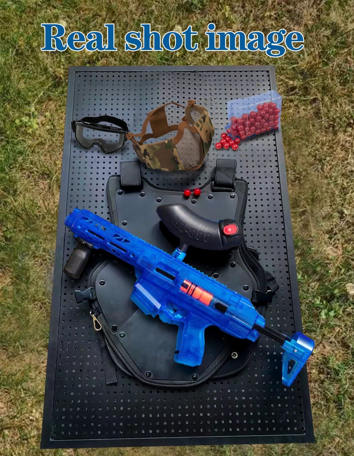 Spring-Powered Paintball Gun Toy for Teens & Adults - Blue Paintball Marker for Outdoor Games, Target Practice & Team Competitions | Ages 14+ | Safe & Fun Paint Balling Gun