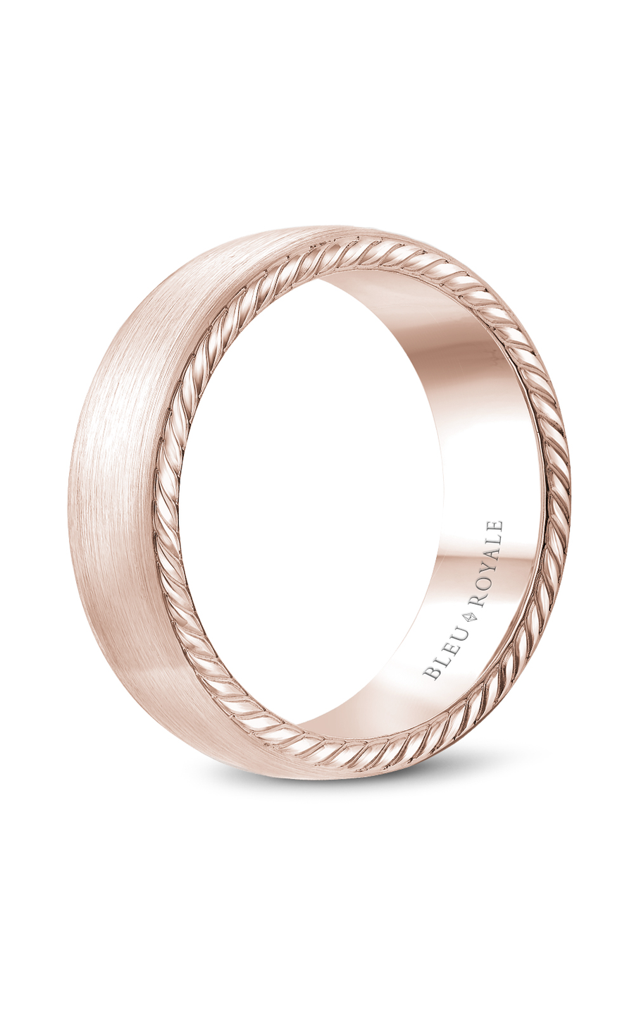 Bleu Royale Men's Wedding Band RYL 065R65 - 14K Gold Plated Tungsten Ring for Grooms, Engagement & Anniversary Gifts - Perfect for Formal Events & Everyday Wear