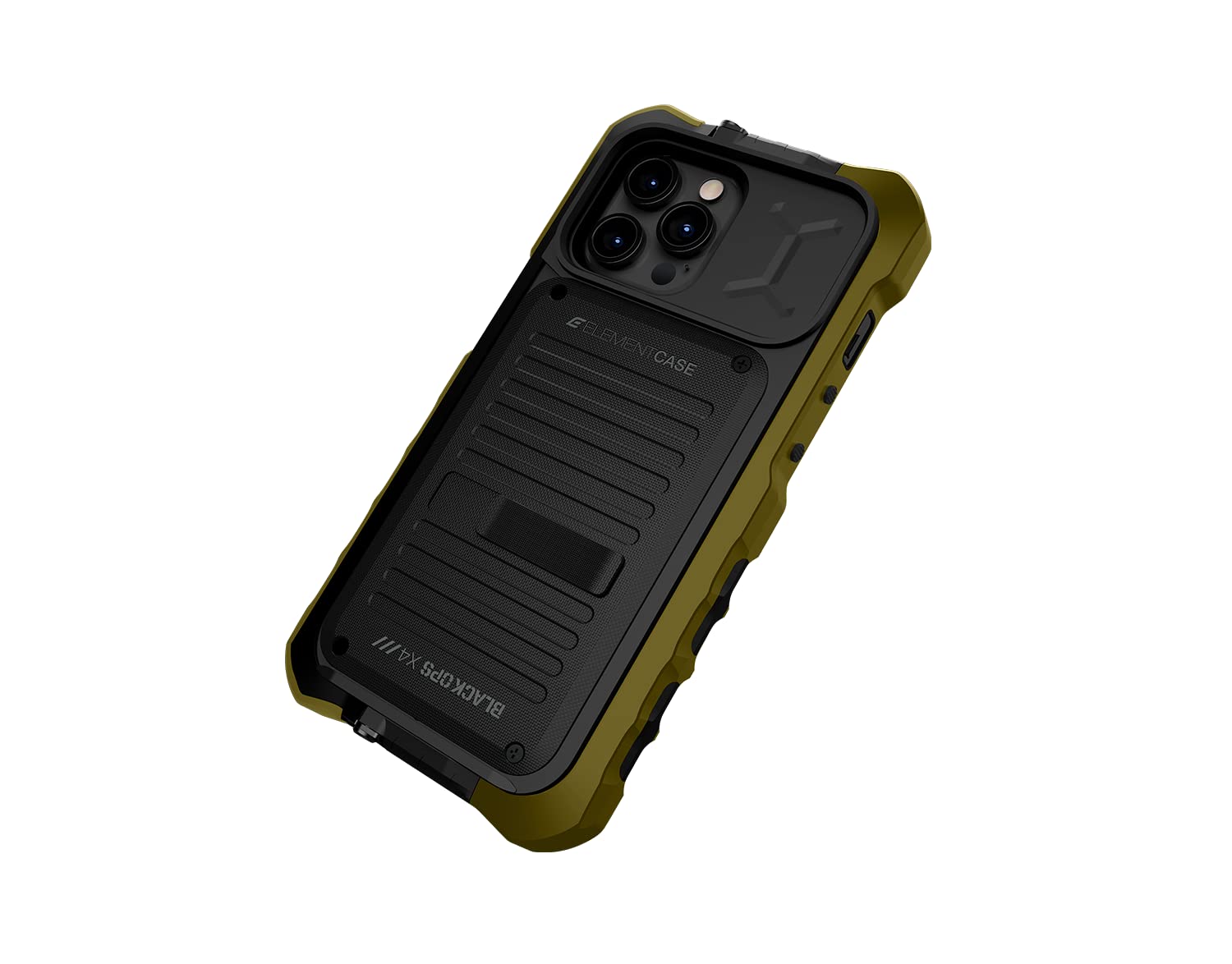 Element Case Black Ops Tactical Shockproof iPhone 13 Pro Max Case with Wallet & Kickstand - OD Green (EMT-322-252FV-02) | Rugged Protection for Outdoor Adventures, Military Use & Daily Commute