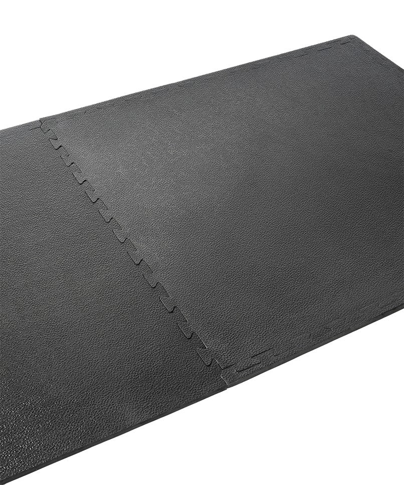 Interlocking Modular Gym Mat Set - 2 Tiles for Home Workouts, Yoga & Kids Play Area - Non-Slip Exercise Flooring for Fitness & Protection
