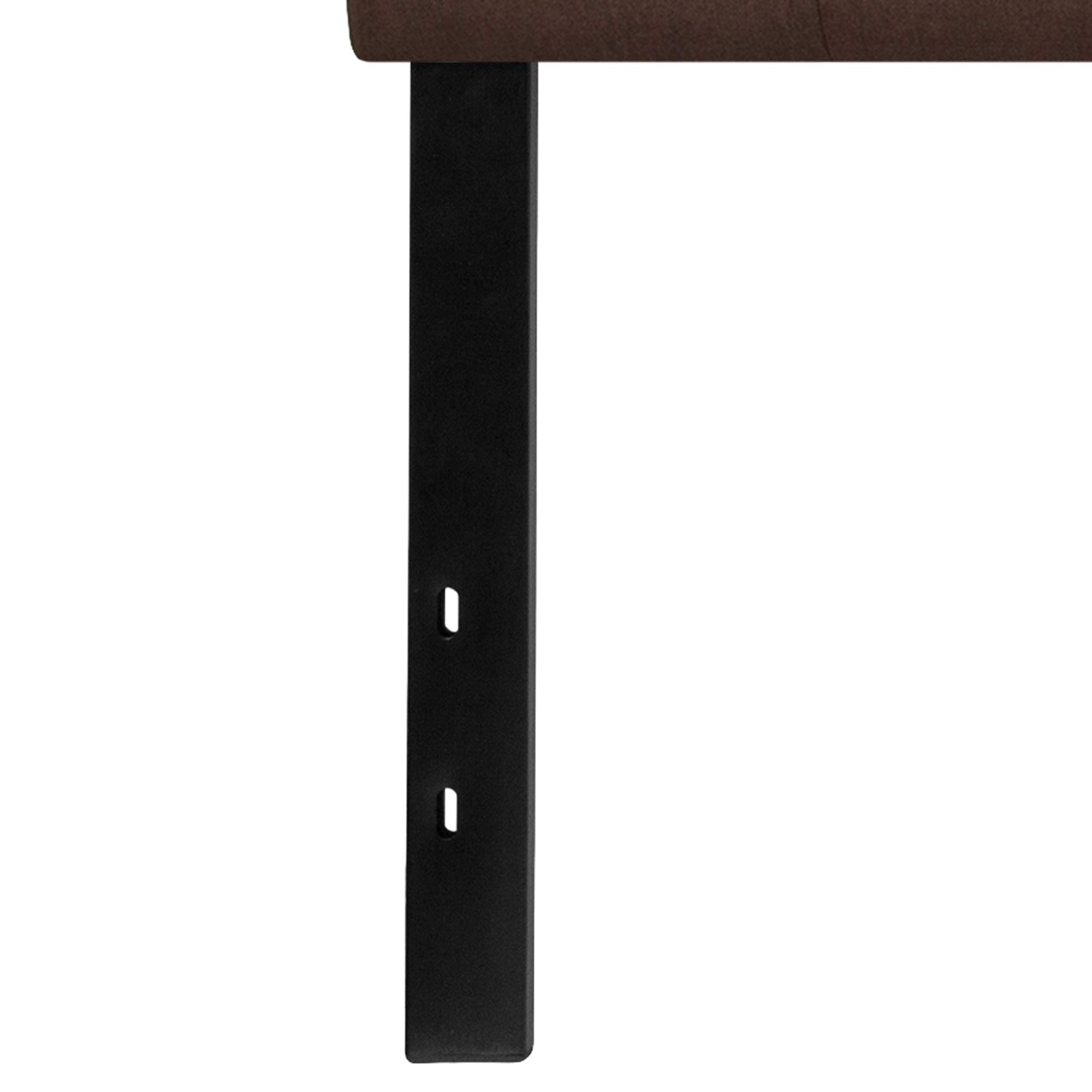 Flash Furniture Cambridge Tufted Upholstered King Size Headboard - Dark Brown Fabric Upholstery - Perfect for Master Bedroom, Guest Room & Luxury Hotel Decor