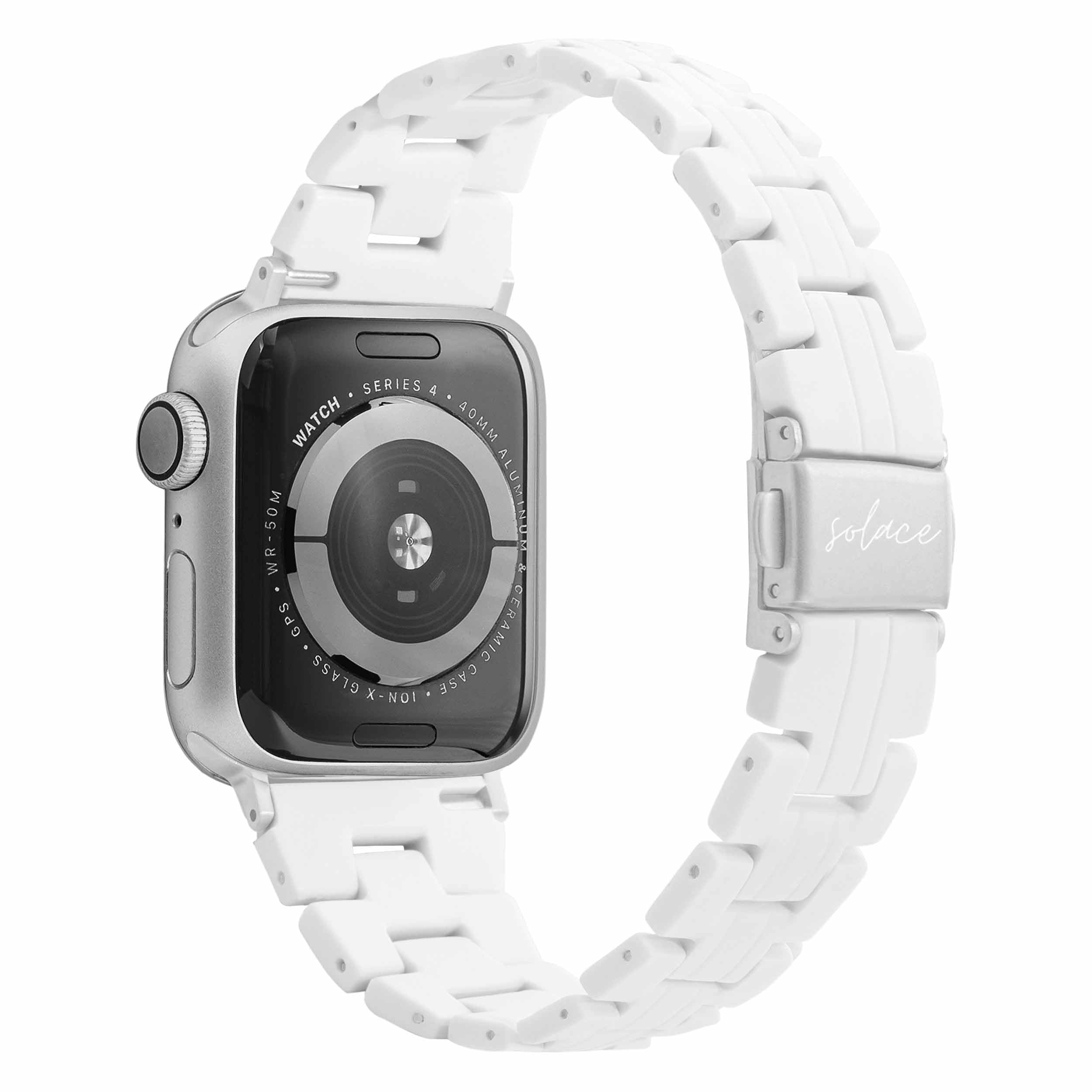 Solace Bands Slim Matte Resin Watch Band - Universal Fit for Apple Watch 38mm 40mm 41mm 42mm 44mm 45mm 49mm (All Series & Ultra) - Durable Unisex Replacement Strap for Workout, Office & Everyday Wear