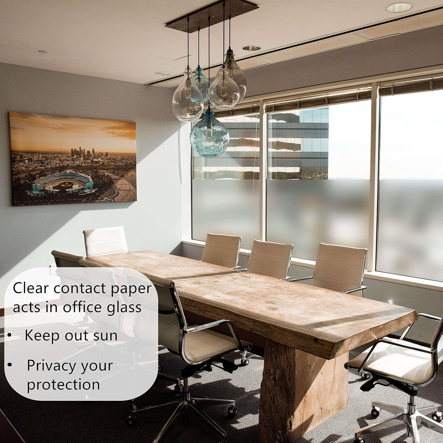 WISDOM Clear Matte Contact Paper - Self Adhesive Removable Waterproof Film for Shelves, Drawers & Kitchen Cabinets (20x50 Inch) - Perfect for Home Organization & DIY Projects