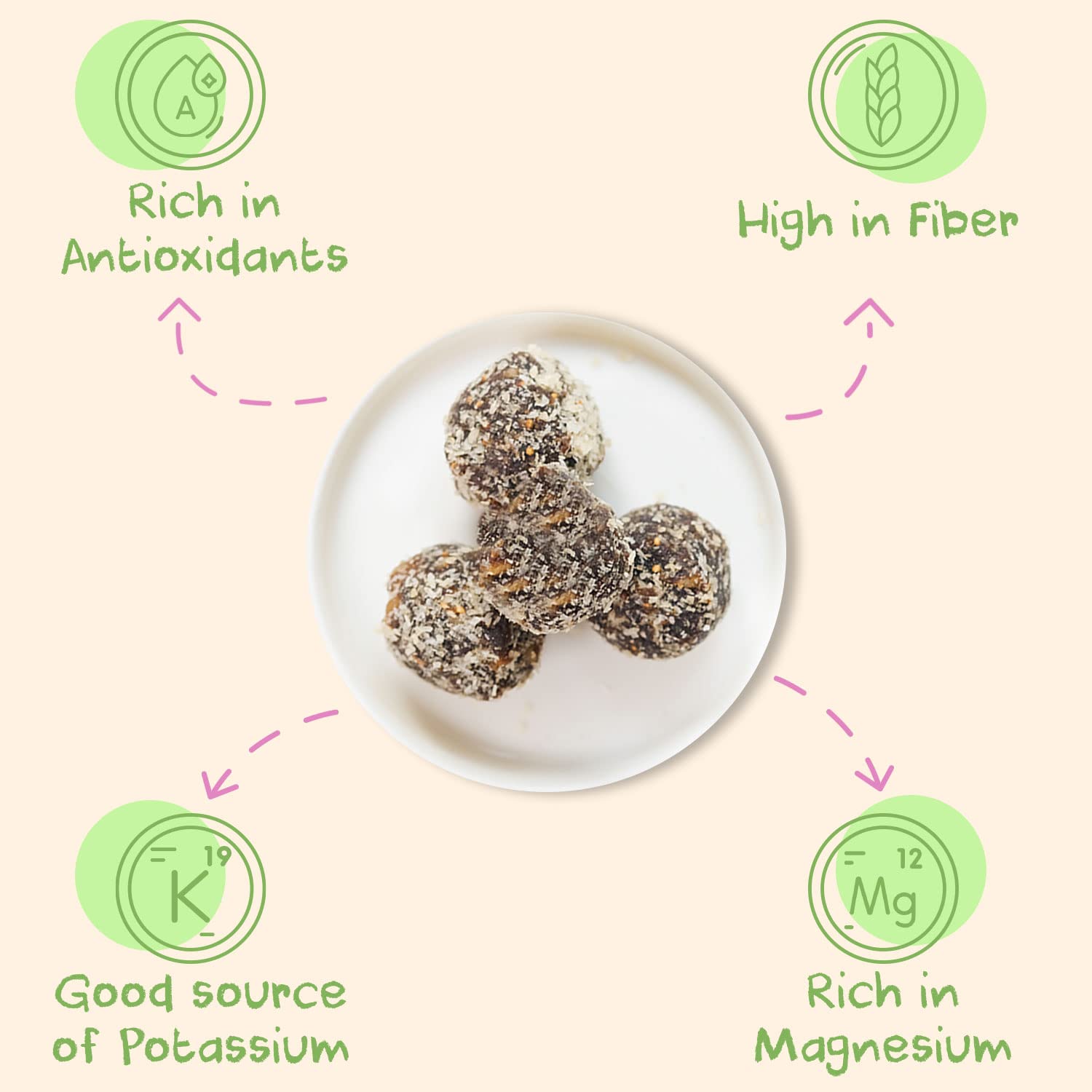 Organic Sunny Fruit Apricot Cacao Hazelnut Energy Balls - 6 Pack (9 Balls per Bag) | 100% Raw Vegan Gluten-Free Snacks | No Added Sugar, Kosher Certified | Perfect for Hiking, Office Snacks & Healthy On-the-Go Nutrition
