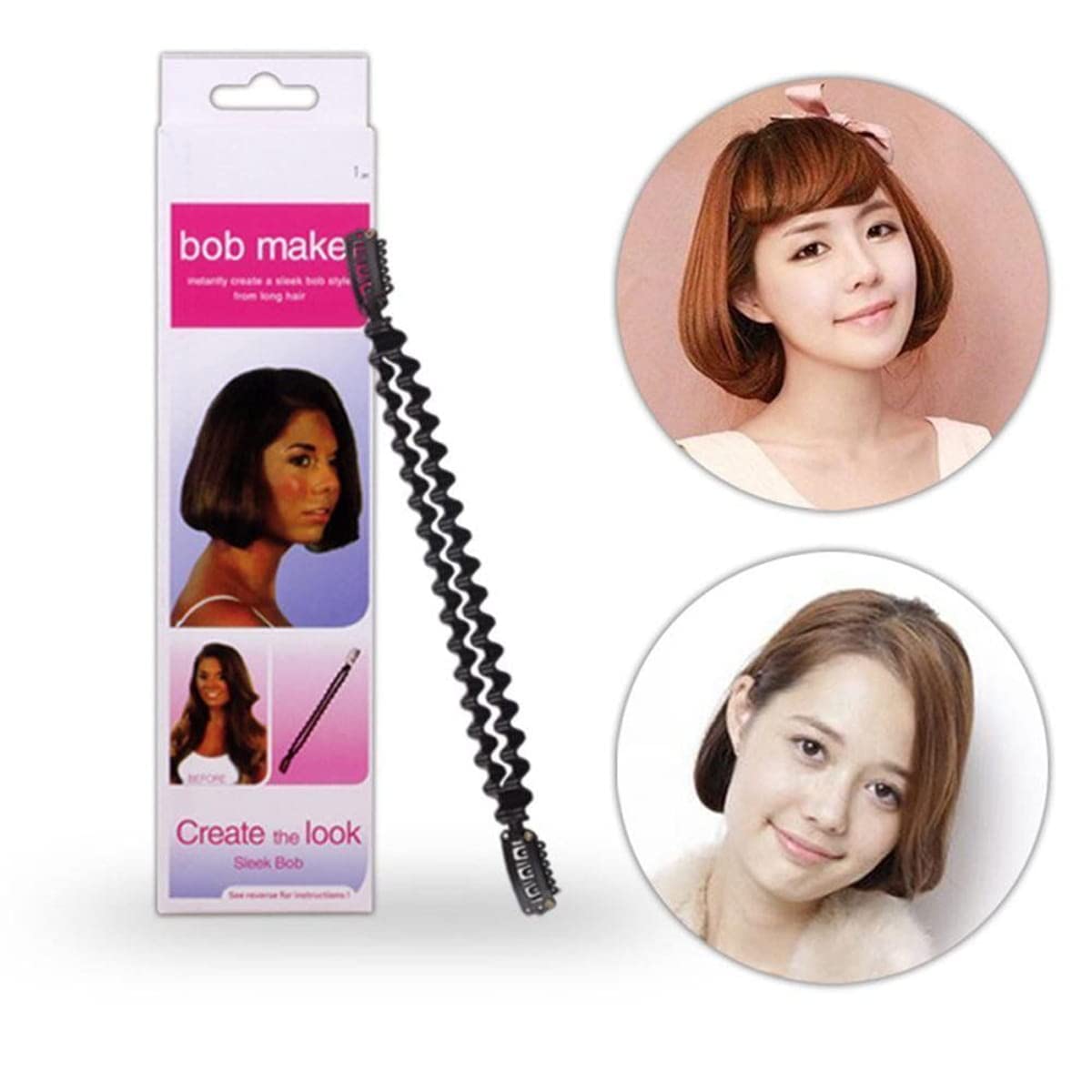 Ritzprime BOB Maker Styling Tools - Flexible Roller Twist Clip Stick for Long & Short Hair - Perfect for Curls, Waves & Updos at Home or Salon
