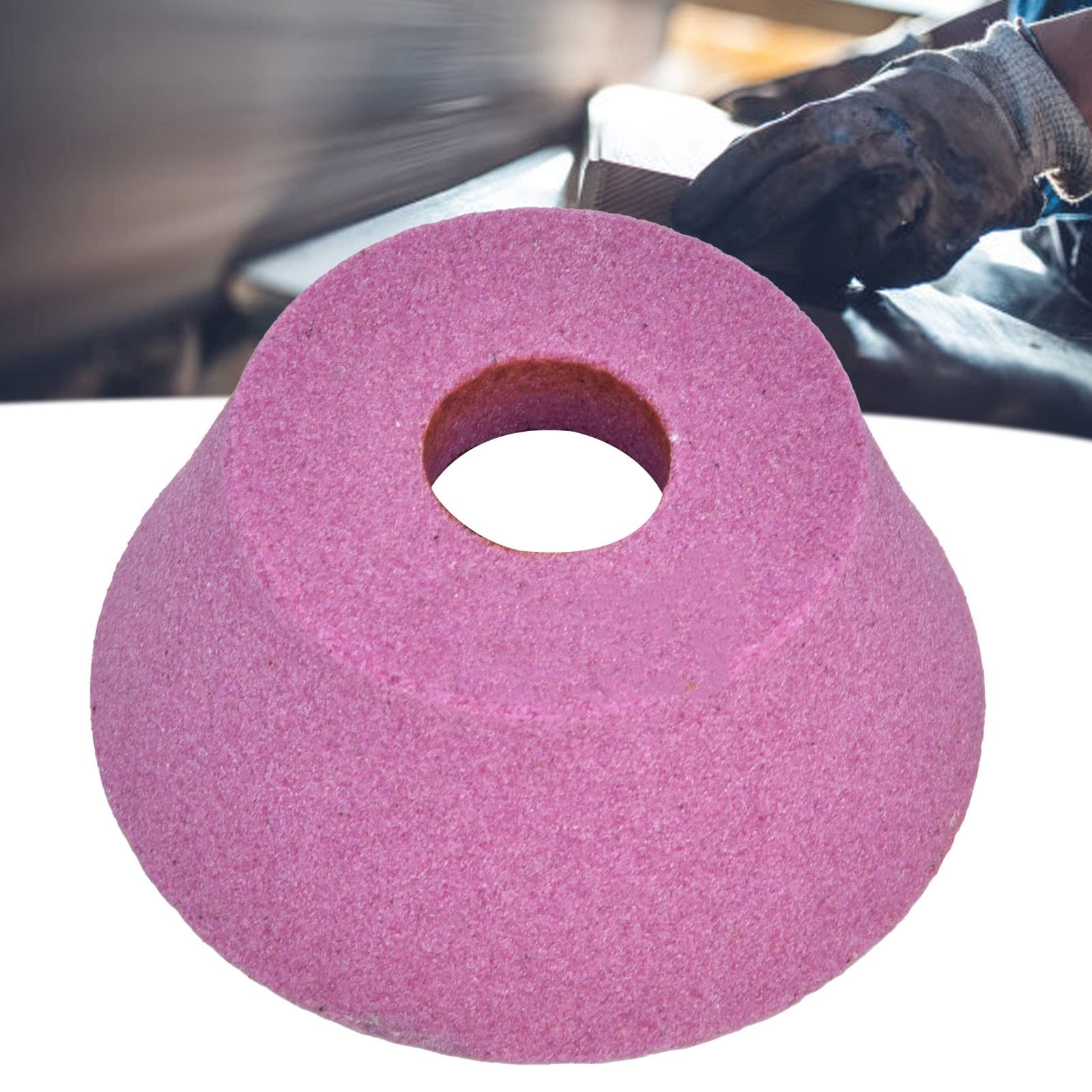 Premium Chrome Corundum Grinding Wheel - Uniform Abrasive Cup Disc for Shaping & Cutting Tools (#5) | Ideal for Metalworking, Woodworking & DIY Projects