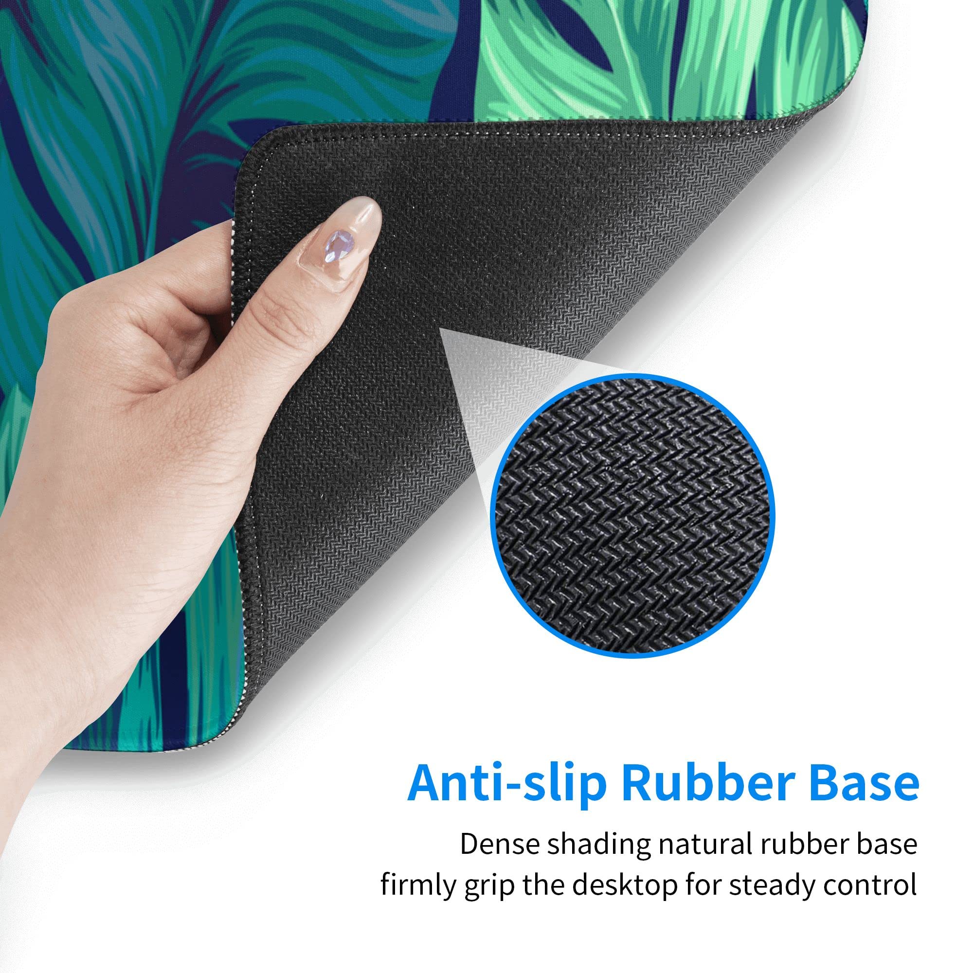 Tropical Palm Leaves Mouse Pad - 31.5