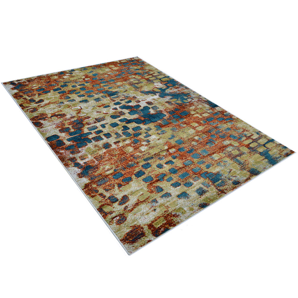 Modern Machine Woven Area Rug - Soft Non-Slip Living Room Carpet for Home Decor, Bedroom, Office | Durable & Easy to Clean