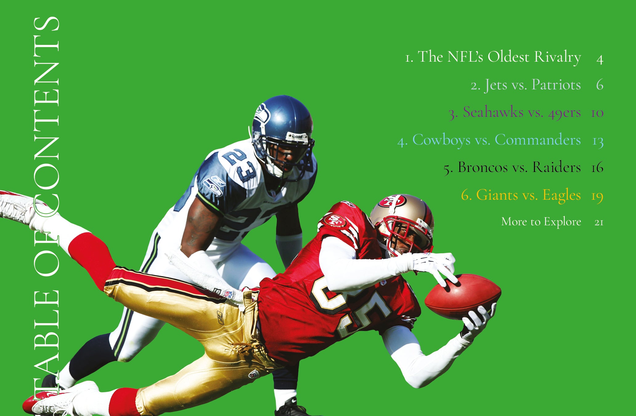 Top NFL Rivalries 2024 - Best Football Team Matchups & Historic Feuds | Perfect for Game Day Parties & Sports Fan Gifts