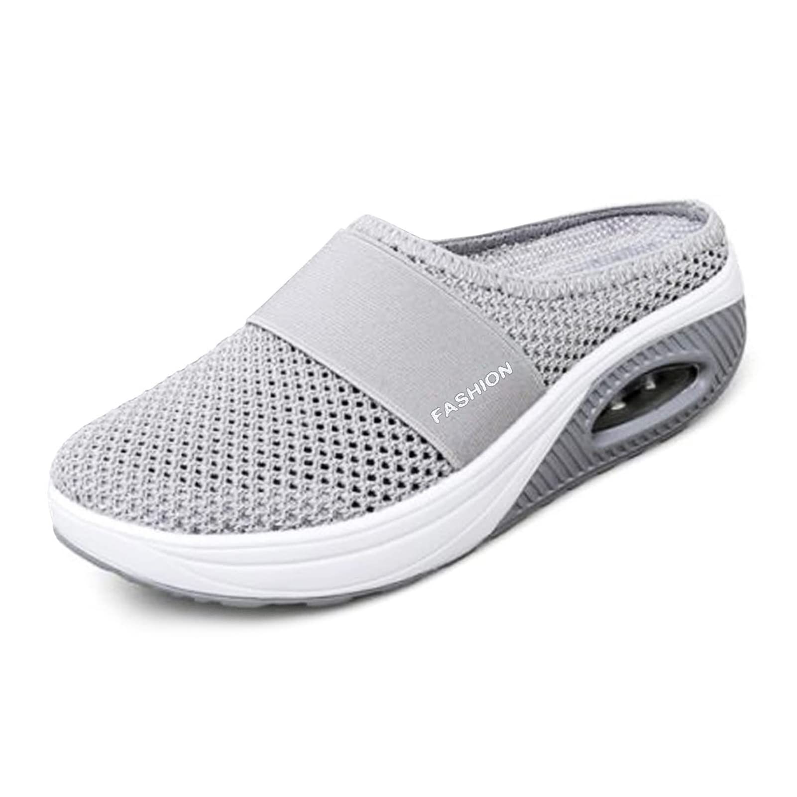 Orthopedic Diabetic Walking Shoes for Men & Women - Air Cushion Slip-On Slippers with Arch Support - Comfortable House Shoes for Indoor & Outdoor Use - Ideal for Elderly, Plantar Fasciitis & Foot Pain Relief