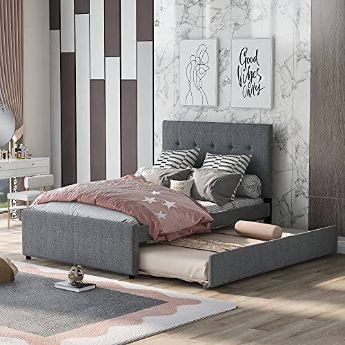 Gray+full+trundle
