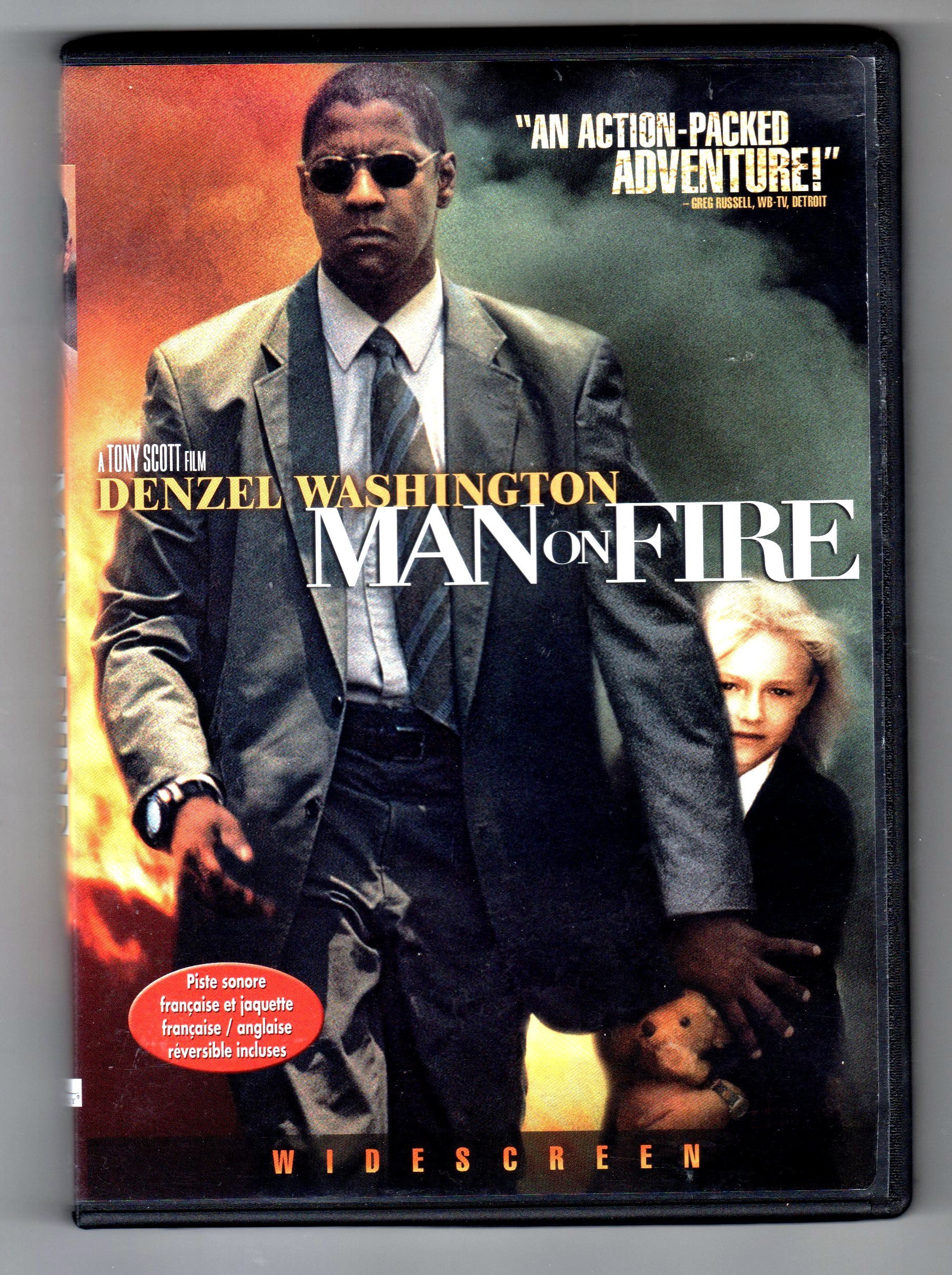 Man on Fire DVD (WS) (French Edition) - Action Thriller Movie for Home Entertainment & Movie Nights