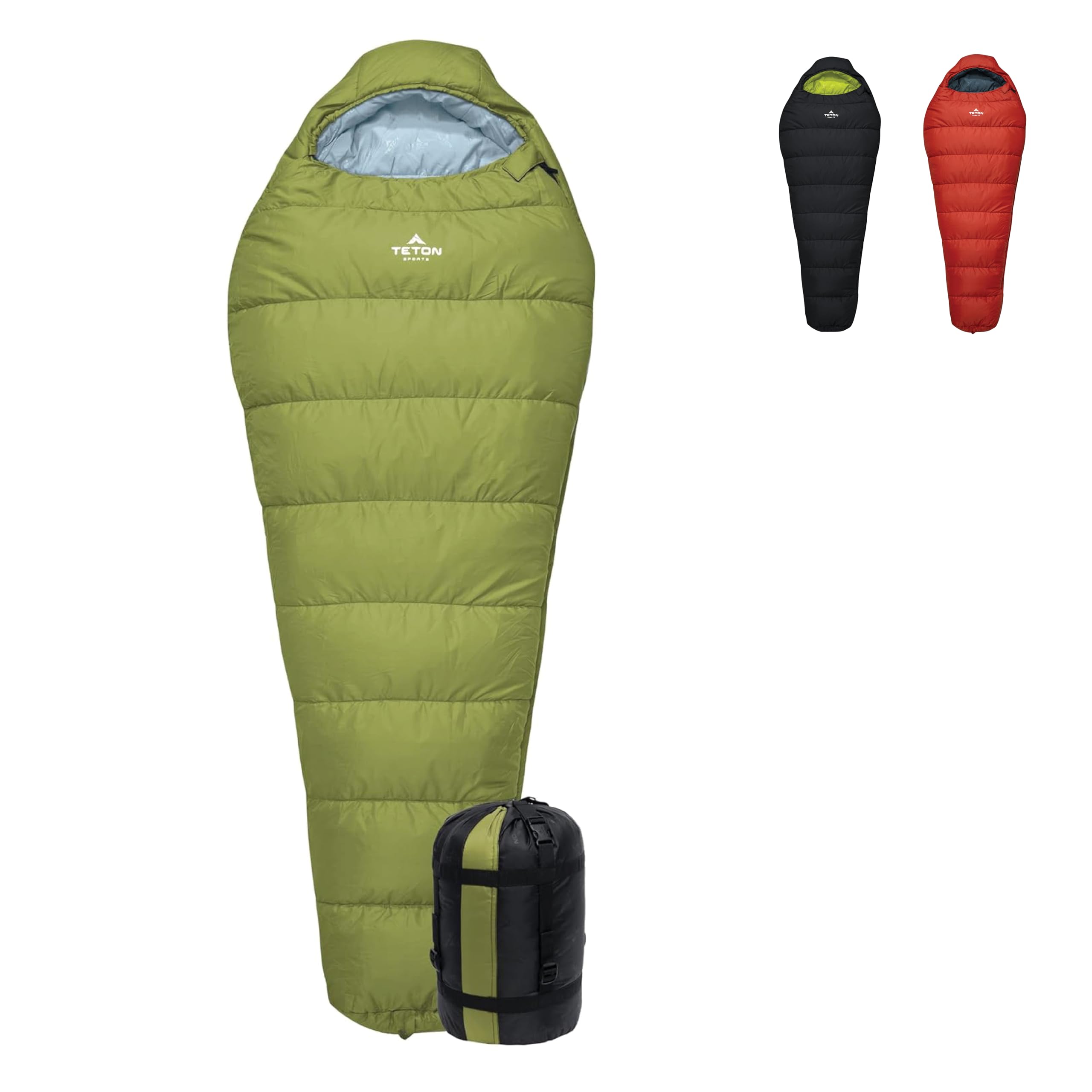 TETON Sports LEEF Ultralight Mummy Sleeping Bag - 3-4 Season Compact Sleeping Bag for Backpacking, Hiking & Camping | Includes Free Stuff Sack | Ideal for Cold Weather Adventures & Outdoor Survival