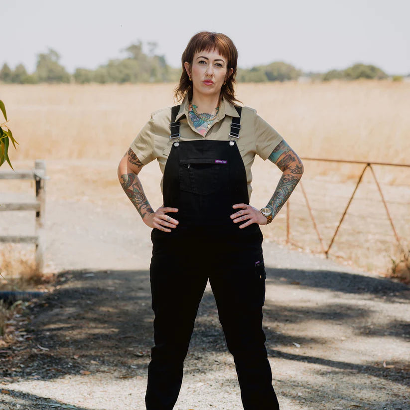 Women's Workwear Overalls - Durable Denim Jumpsuit for Construction, Gardening & DIY Projects | Comfortable & Stylish Work Clothes for Women