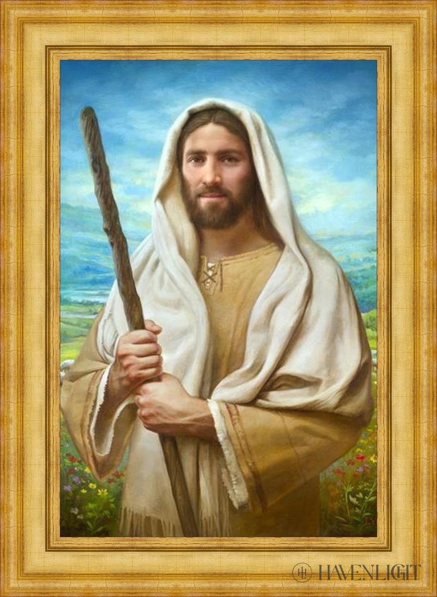 Feed My Sheep by Howard Lyon - Inspirational Christian Art Print for Home, Office & Church Decor - Perfect for Gifts & Spiritual Encouragement