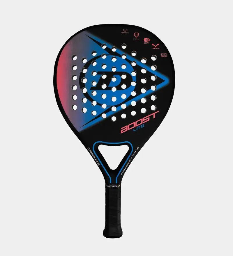 Dunlop Boost Lite Padel Racket - Lightweight Carbon Fiber Paddle for Tennis & Padel - Perfect for Beginners & Advanced Players - Indoor & Outdoor Sports Gear