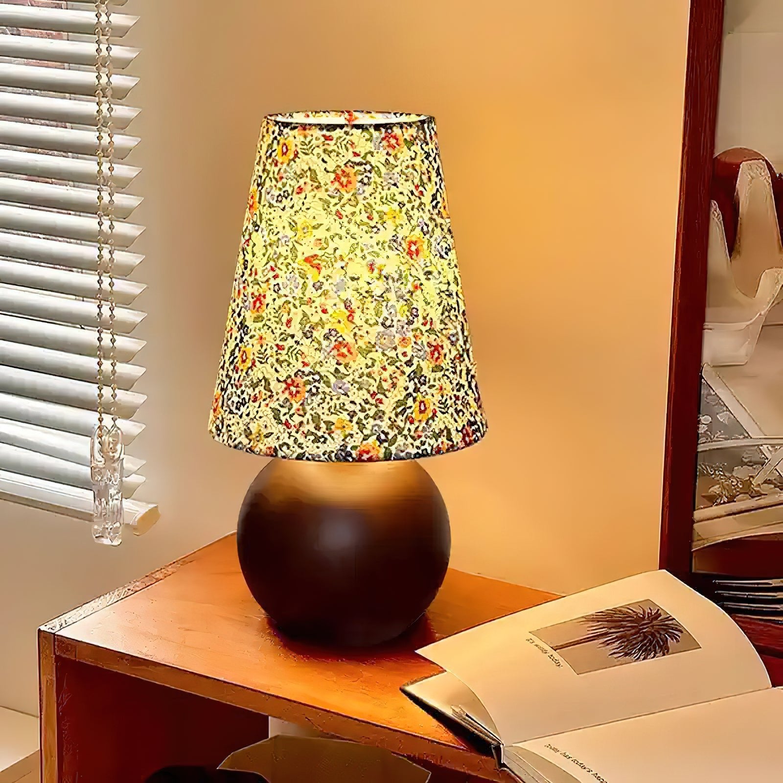 Elara Floral Glow Table Lamp - Modern Decorative LED Night Light for Bedroom, Living Room & Nursery - Perfect for Reading, Relaxing & Creating Cozy Ambiance